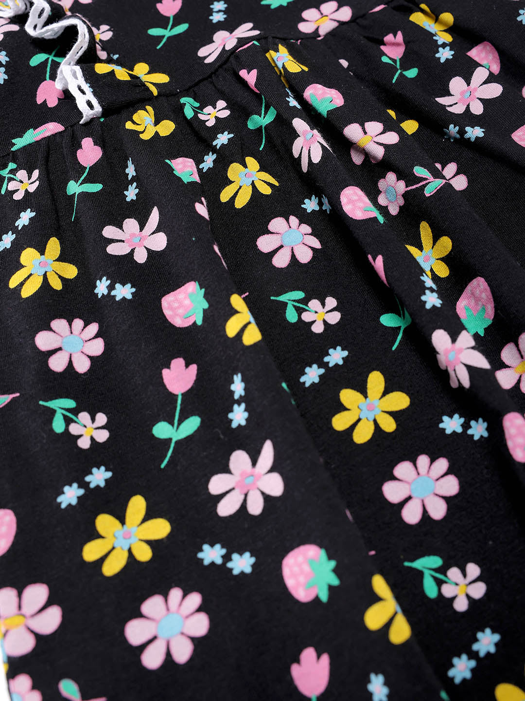 Nautinati Girls' All Over Print Knee Length Dress