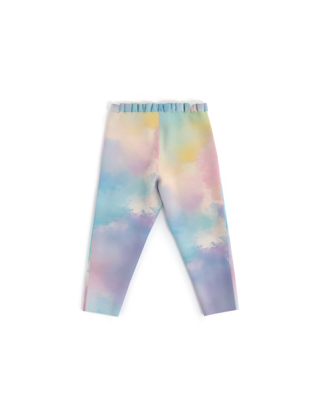 Nautinati Girls' Cotton All-over Tye and Dye Print Leggings