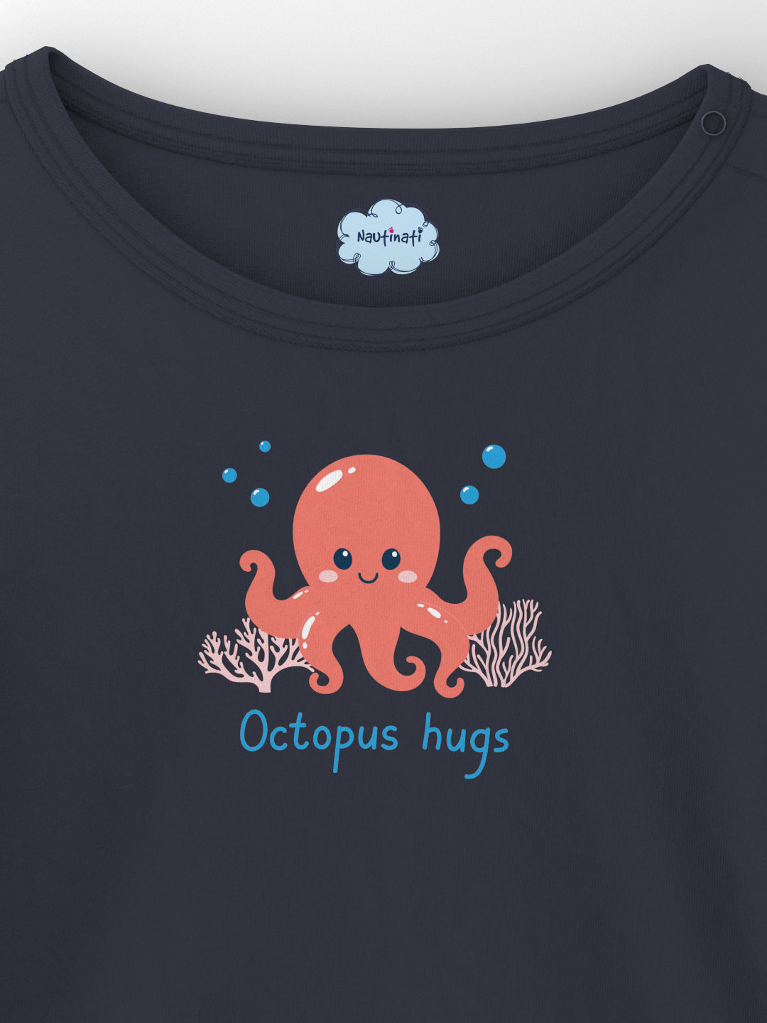 Nautinati Infants' Cotton Pack of 3 Ocean Print Bodysuit