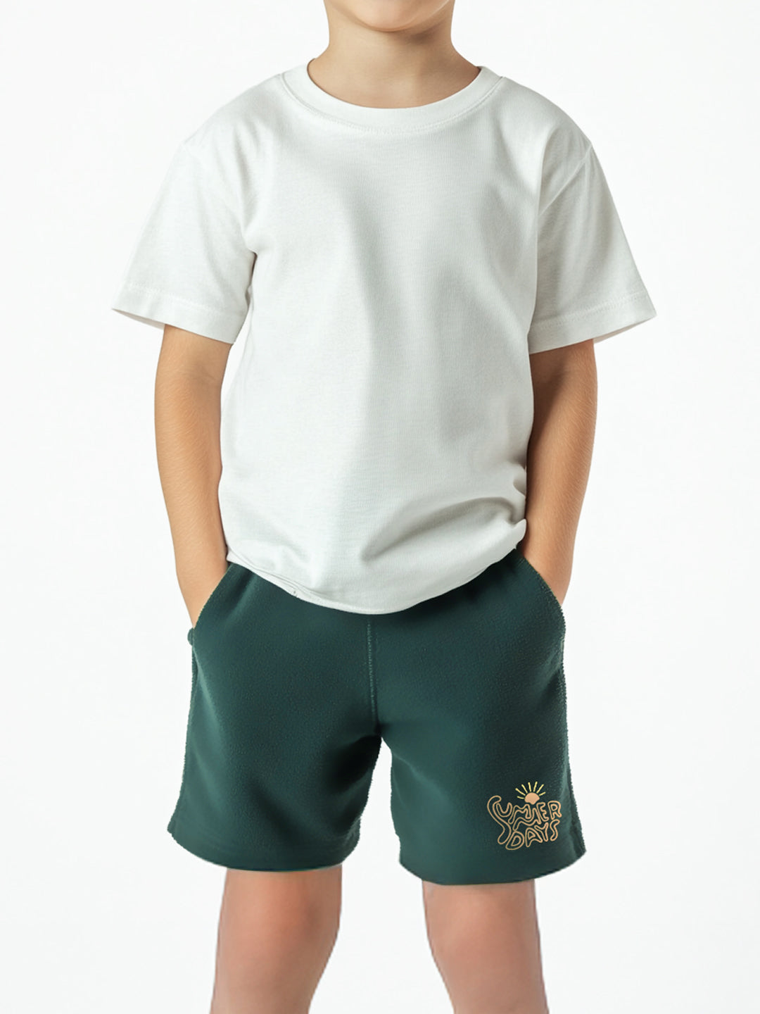 Nautinati Boys' Shorts With Graphic Print| Cotton Blend | Age 2 - 10 Years