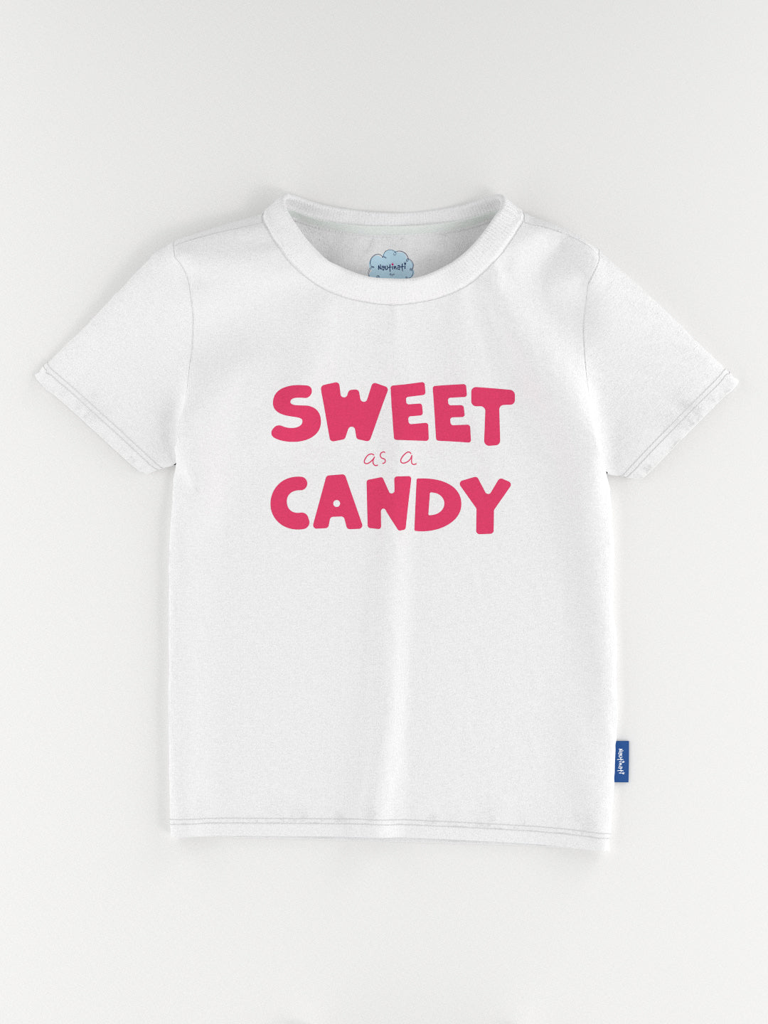 Nautinati Girls' Cotton Graphic Printed T-shirt and Solid Biker Shorts