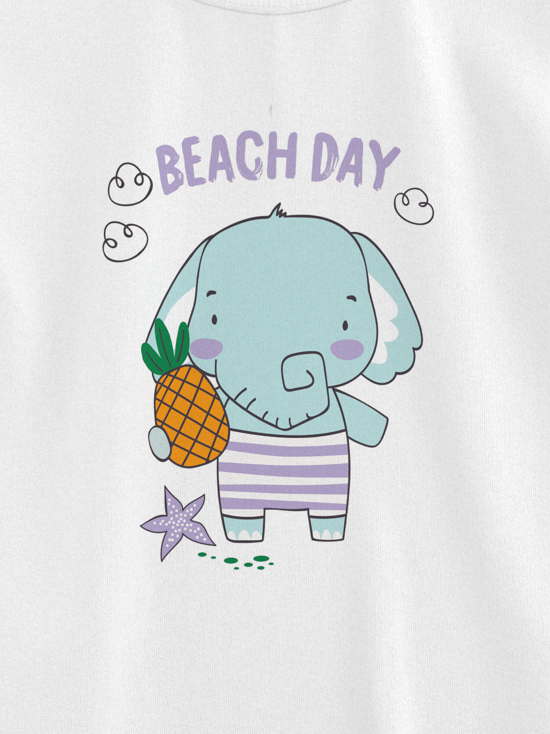 Nautinati Girls' Cotton Graphic Printed T-shirt and Solid Biker Shorts