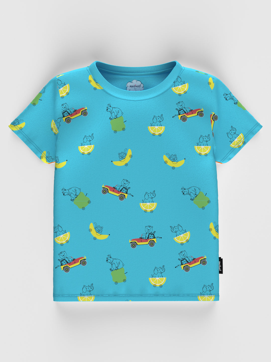 Nauti Nati Boys Pack Of 2 Graphic Printed Cotton T-Shirts