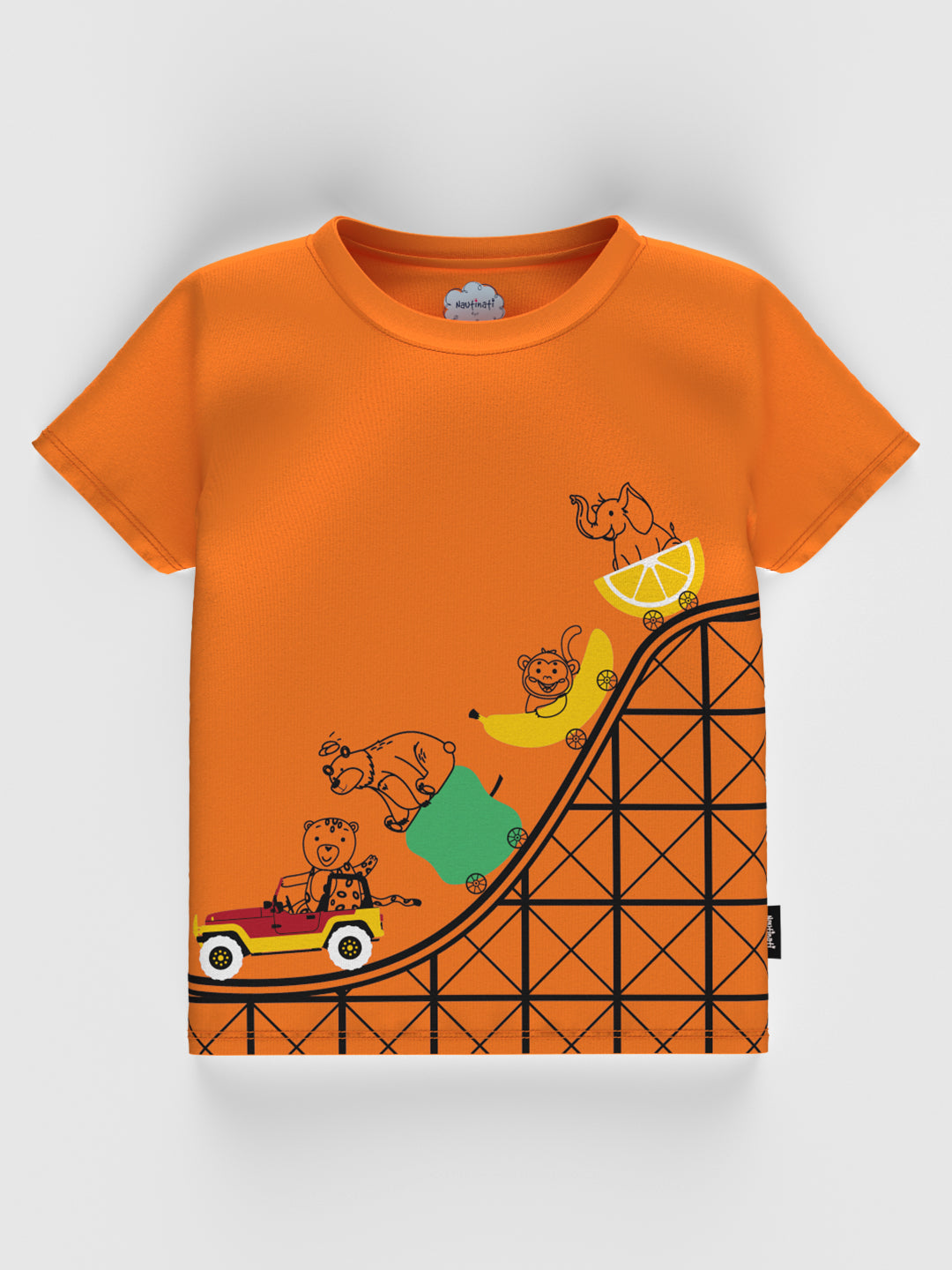 Nauti Nati Boys Pack Of 2 Graphic Printed Cotton T-Shirts