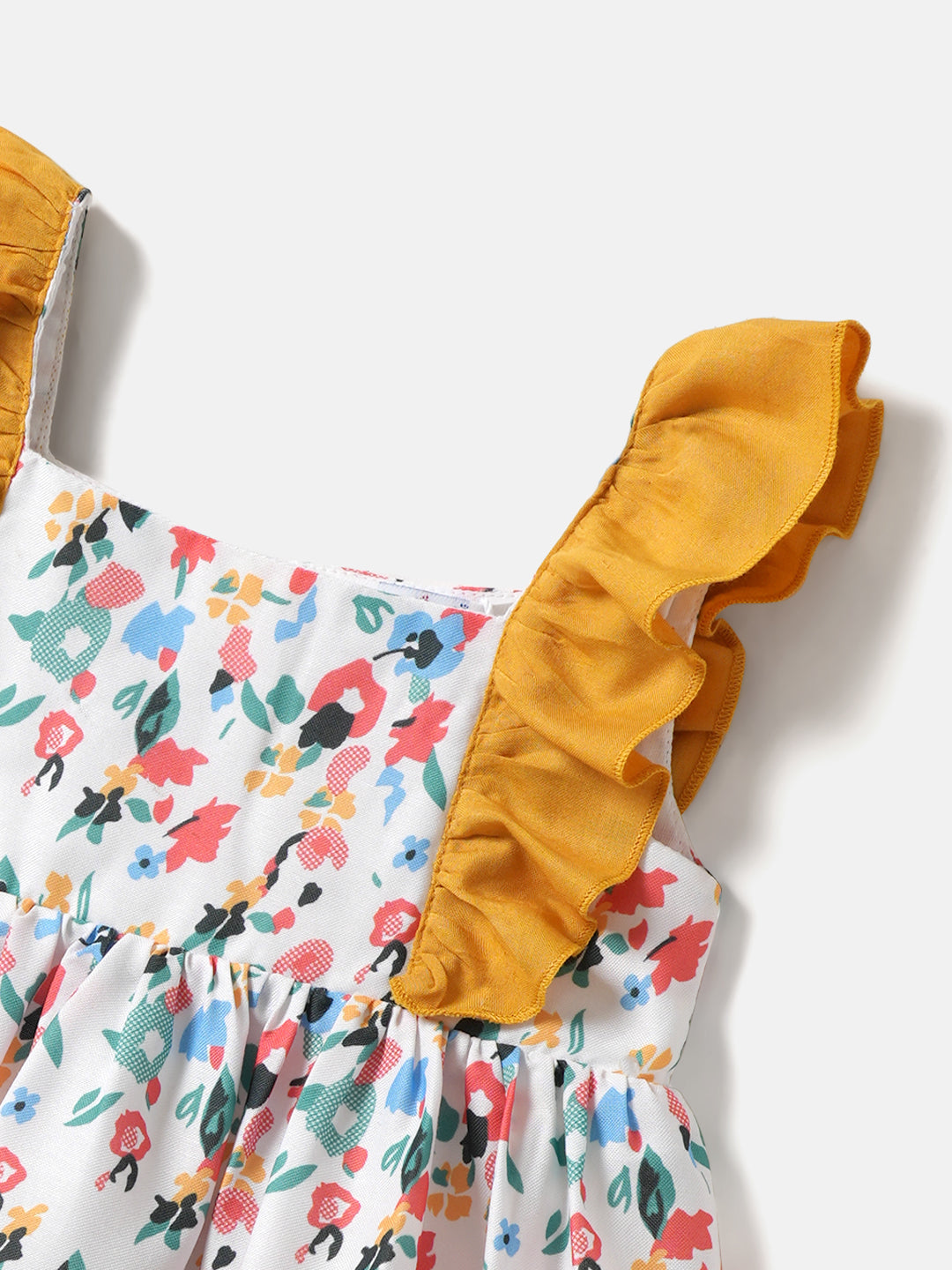 Nautinati Girls Multicolour Ditsy Floral Dress