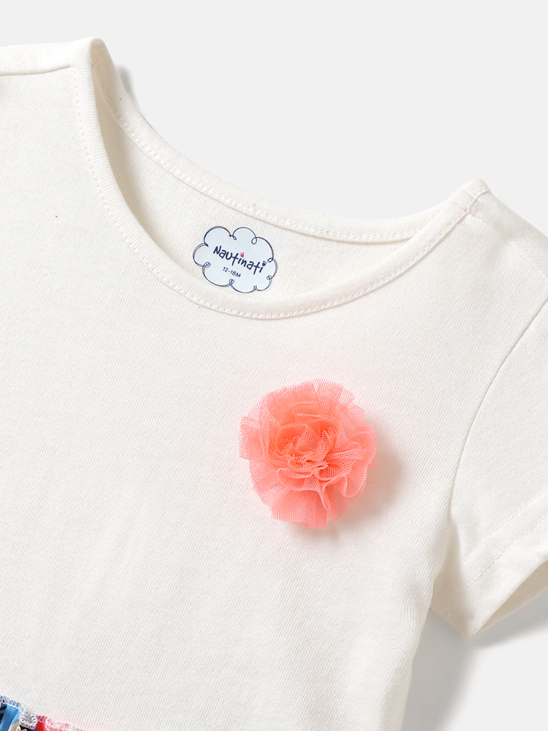 Nautinati Girls Floral Printed Frock