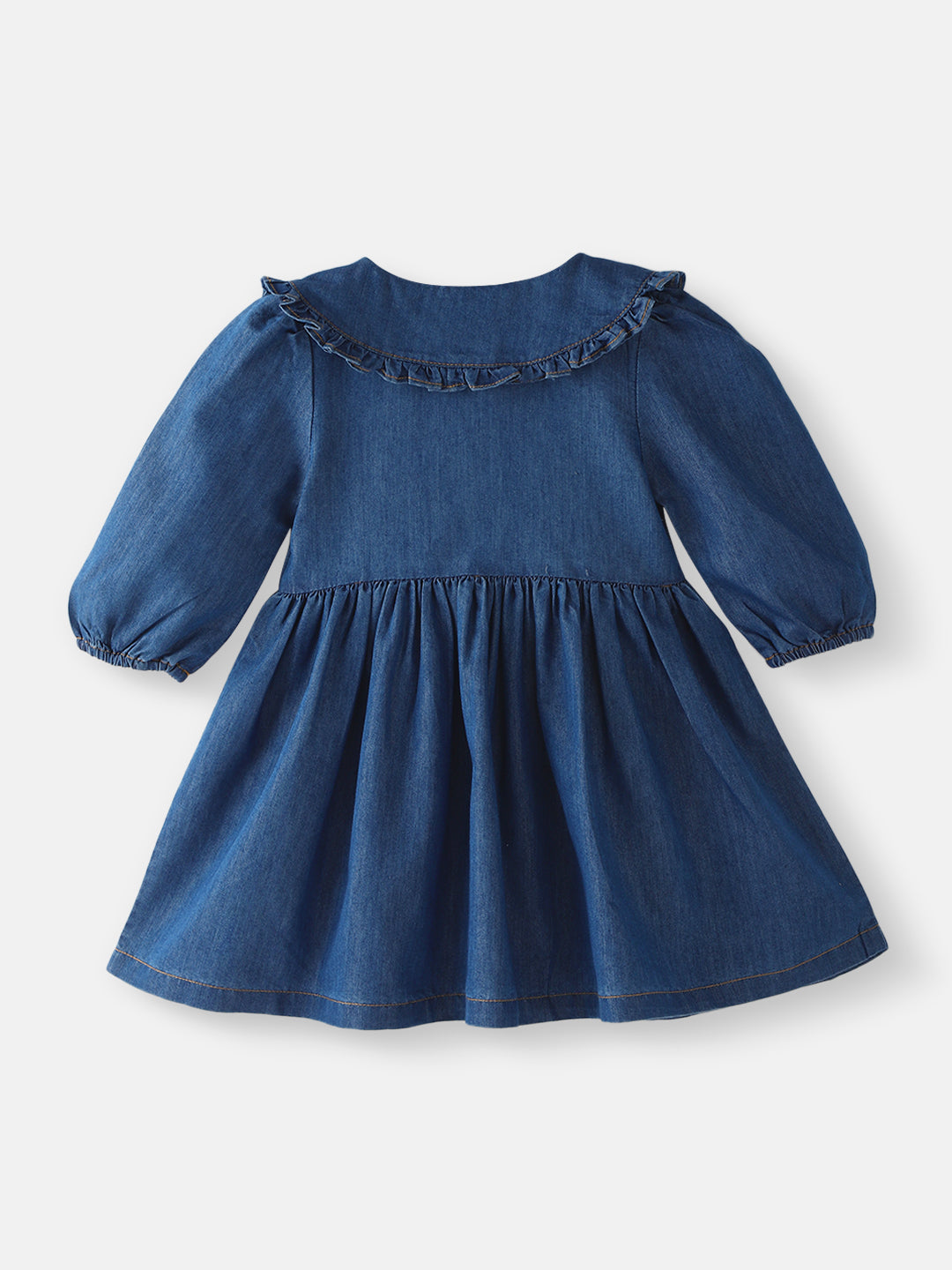 Nautinati Girls’ Floral Embroidery Cotton Dress