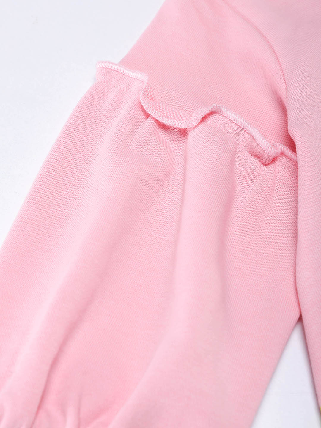 Nautinati Girls Nature Print Round Neck Full Sleeve Frock