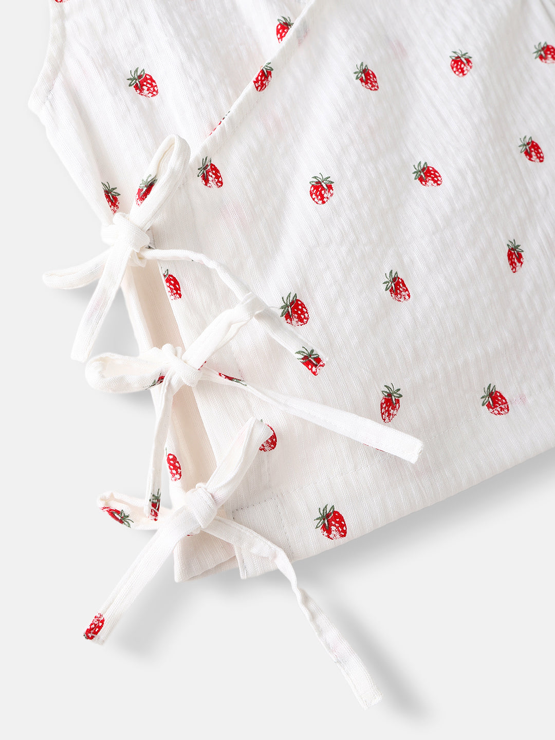 Nautinati Girls' Pack of 2 Cotton Printed Wrap V Neck Collar Jhabla