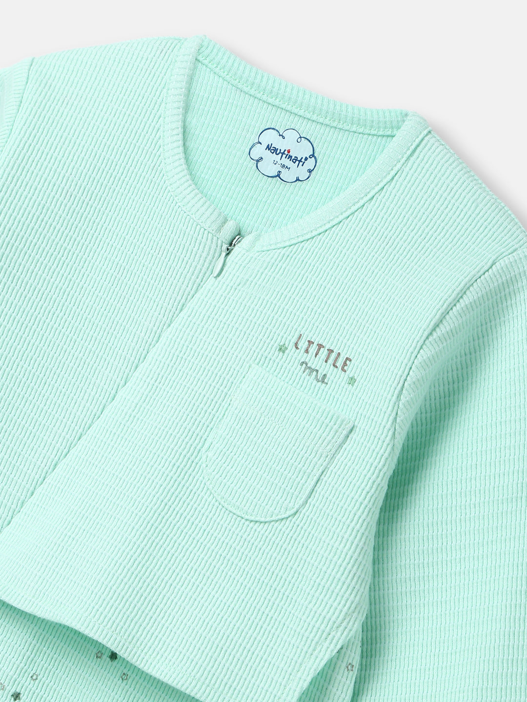 Infants AOP Cotton Bodysuit | Zipped Bodysuit for 0-2 Years