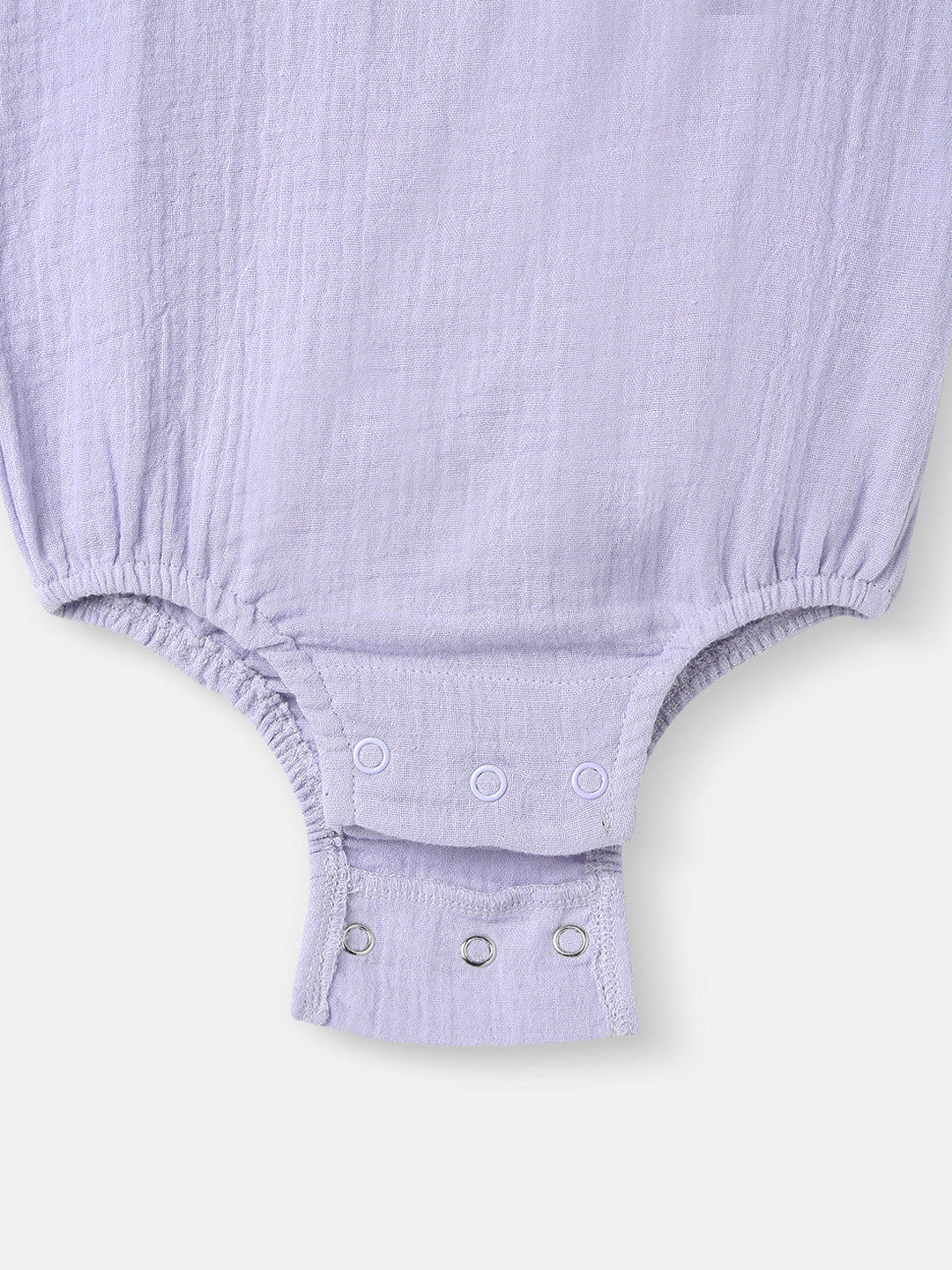 Girls Cotton Romper | Sleeveless Romper for 0-2 Years | Floral Embroidery