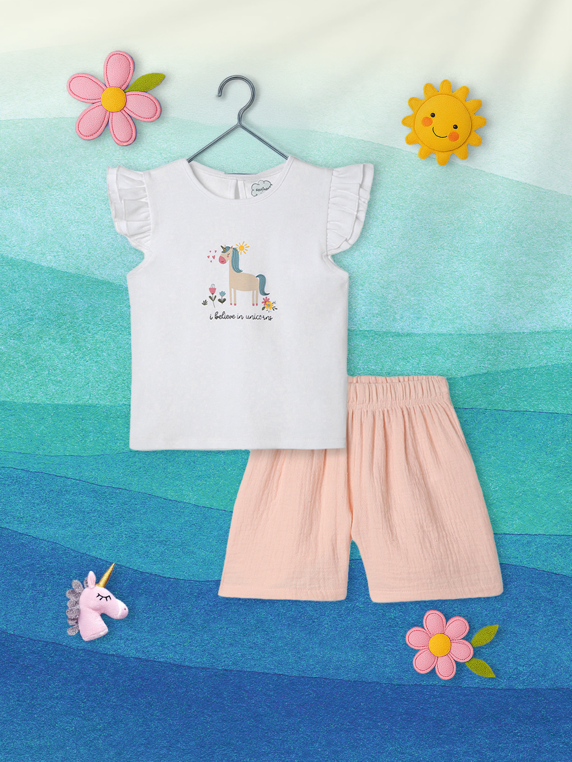 Nautinati Girls Party Wear Clothing Set | Age 0 - 2 Years