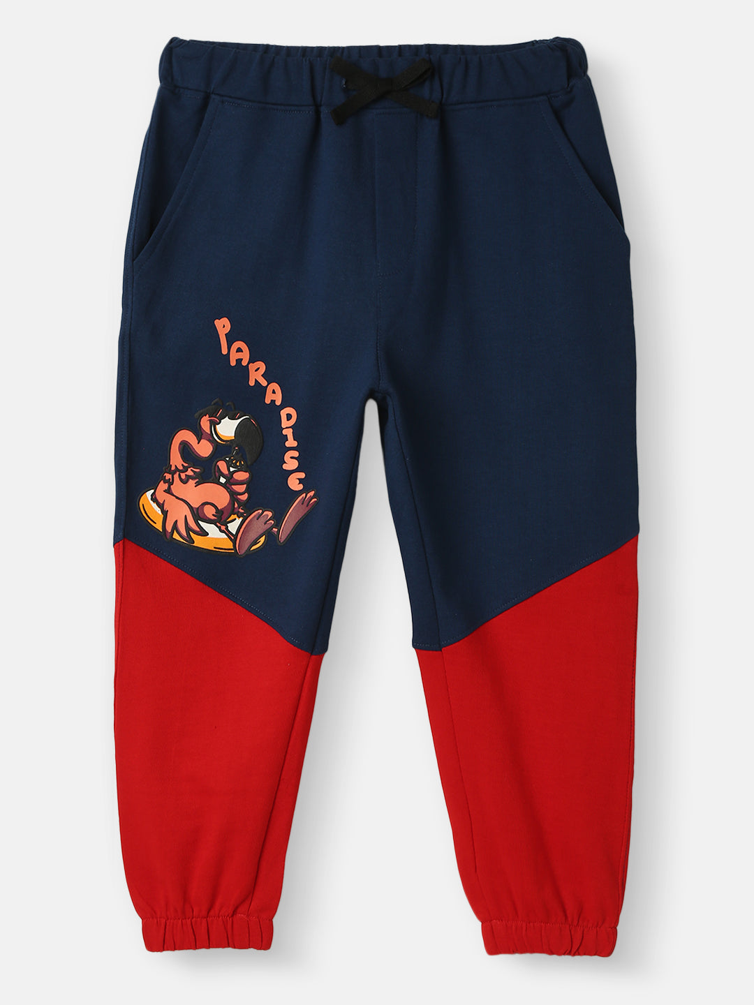 Nautinati Boys' Colourblock Graphic Print Knit Joggers