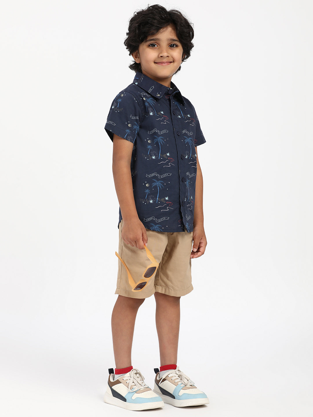 Nautinati Boys Aloha Hawaii Print Shirt|Cotton| Age 2 - 10 Years