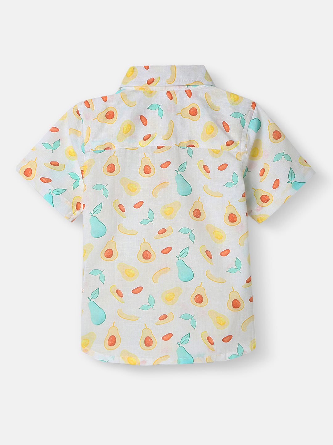 Nautinati Boys All-over Avocado Print Shirt |Cotton | Age 3 - 24 Months