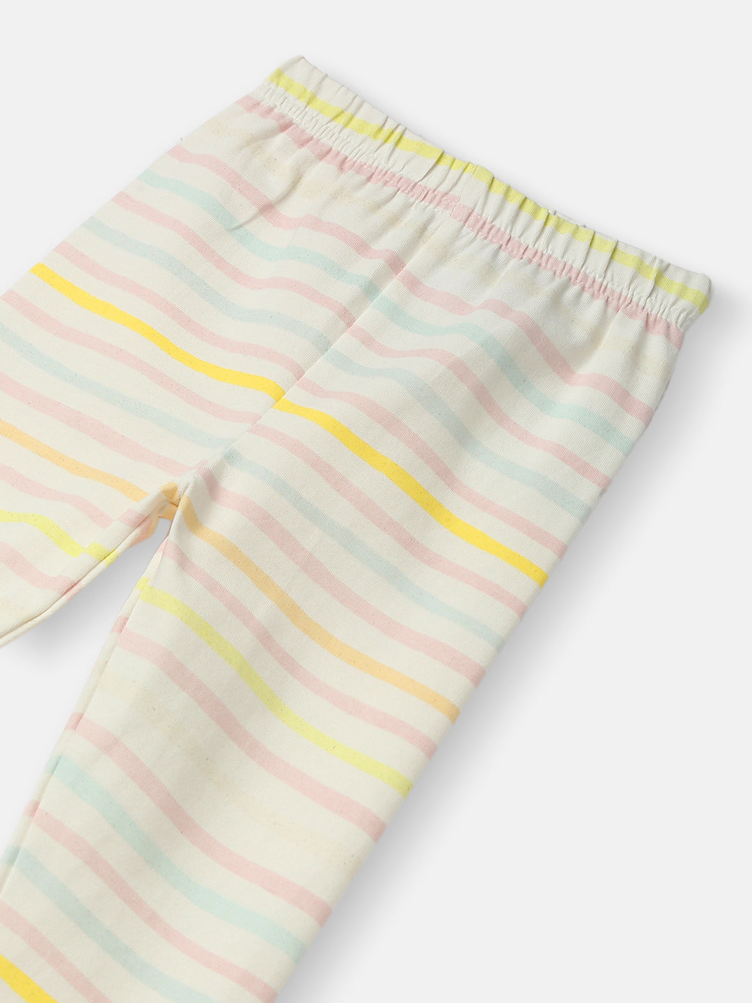Nautinati's Girls' Cotton Printed Stripes Leggings