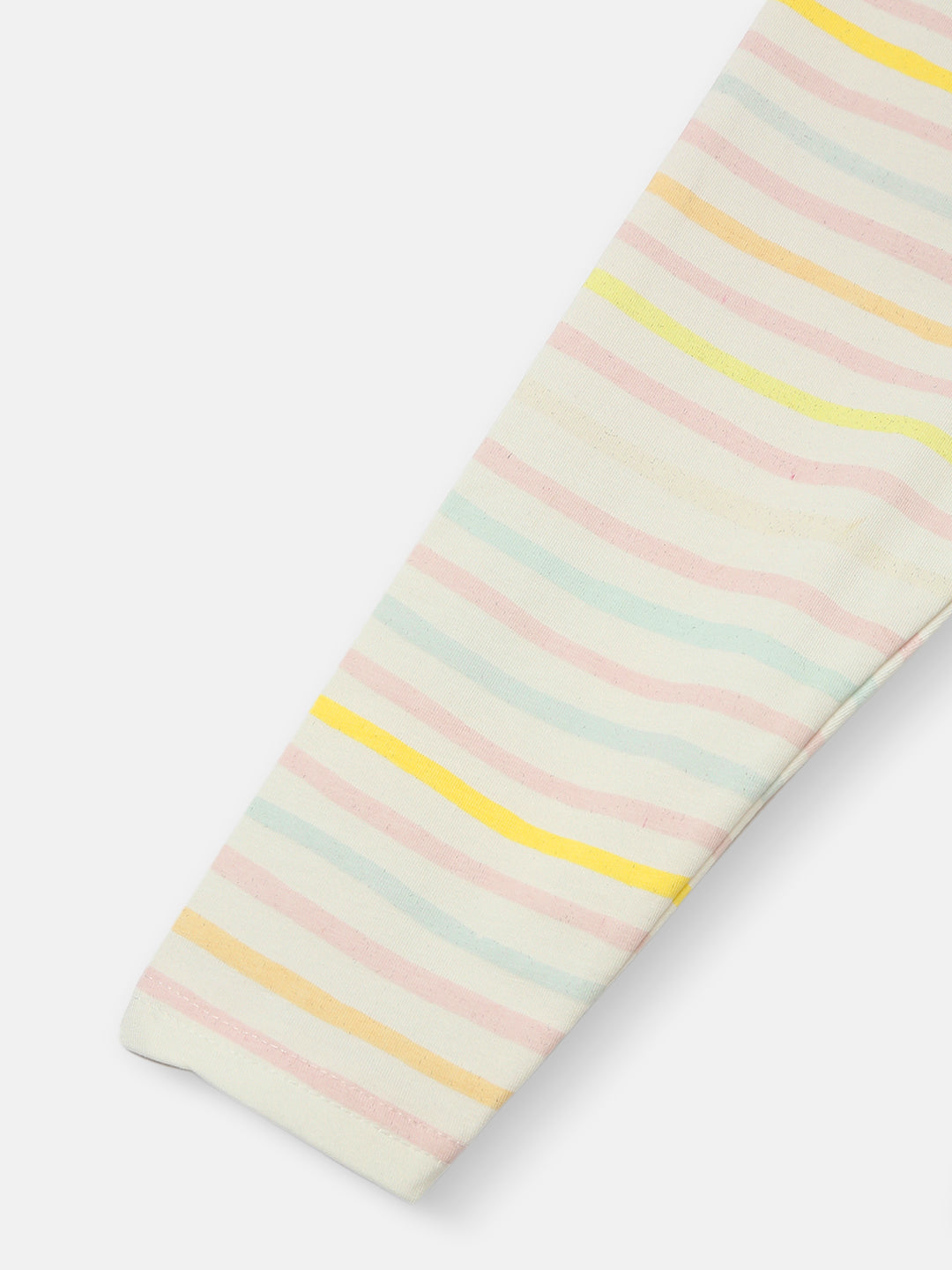 Nautinati's Girls' Cotton Printed Stripes Leggings