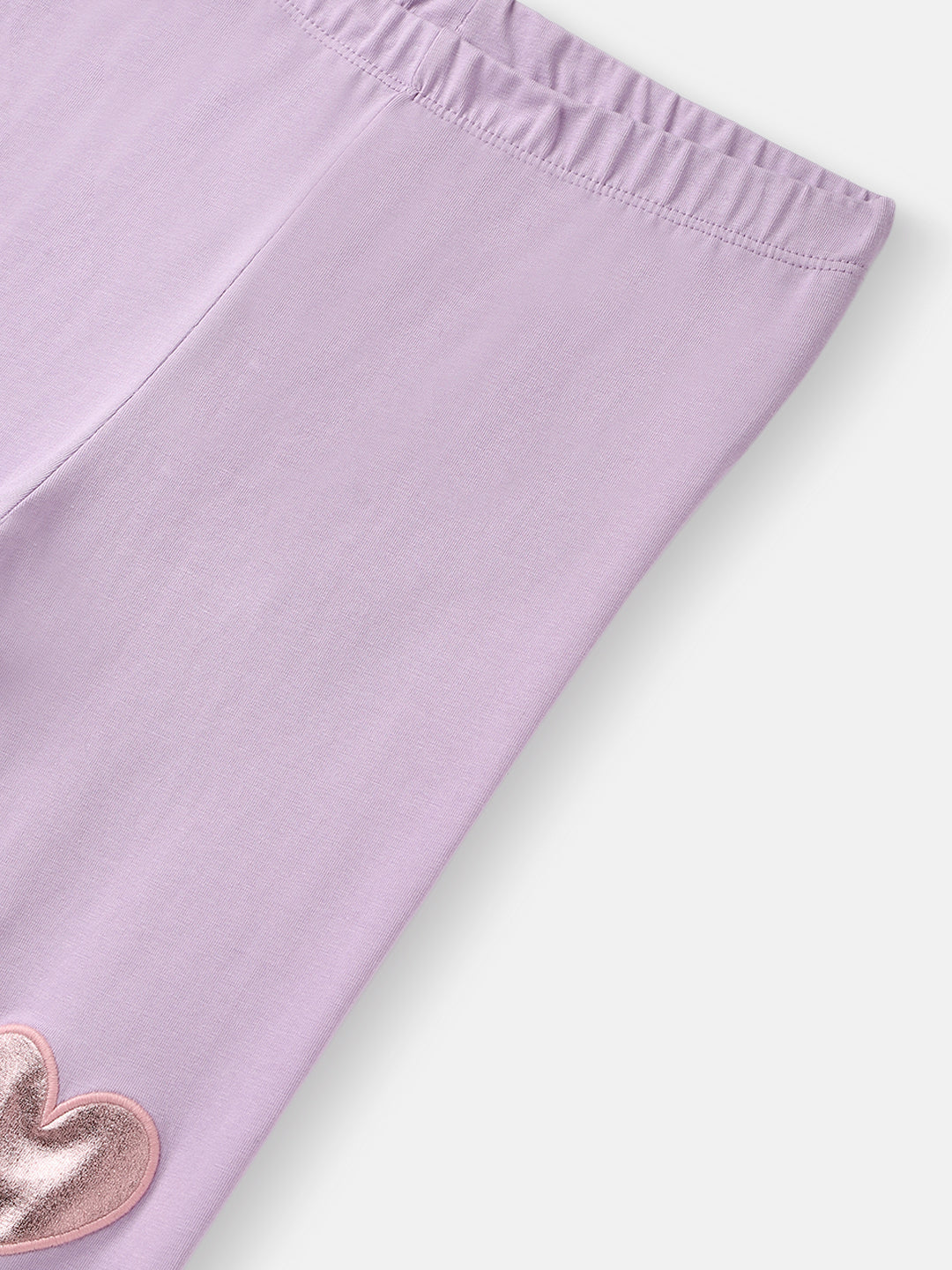 Nautinati's Girls' Cotton Heart Appliqu Leggings