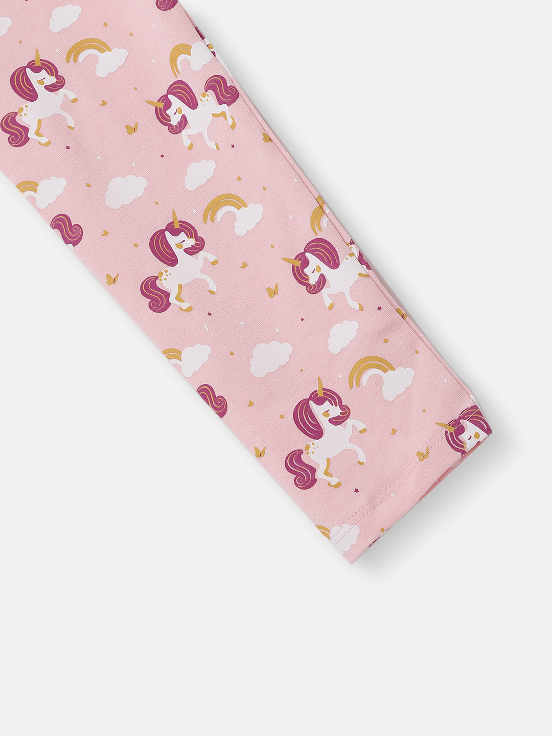 Nautinati's Girls' Cotton Unicorn All-over Print Leggings