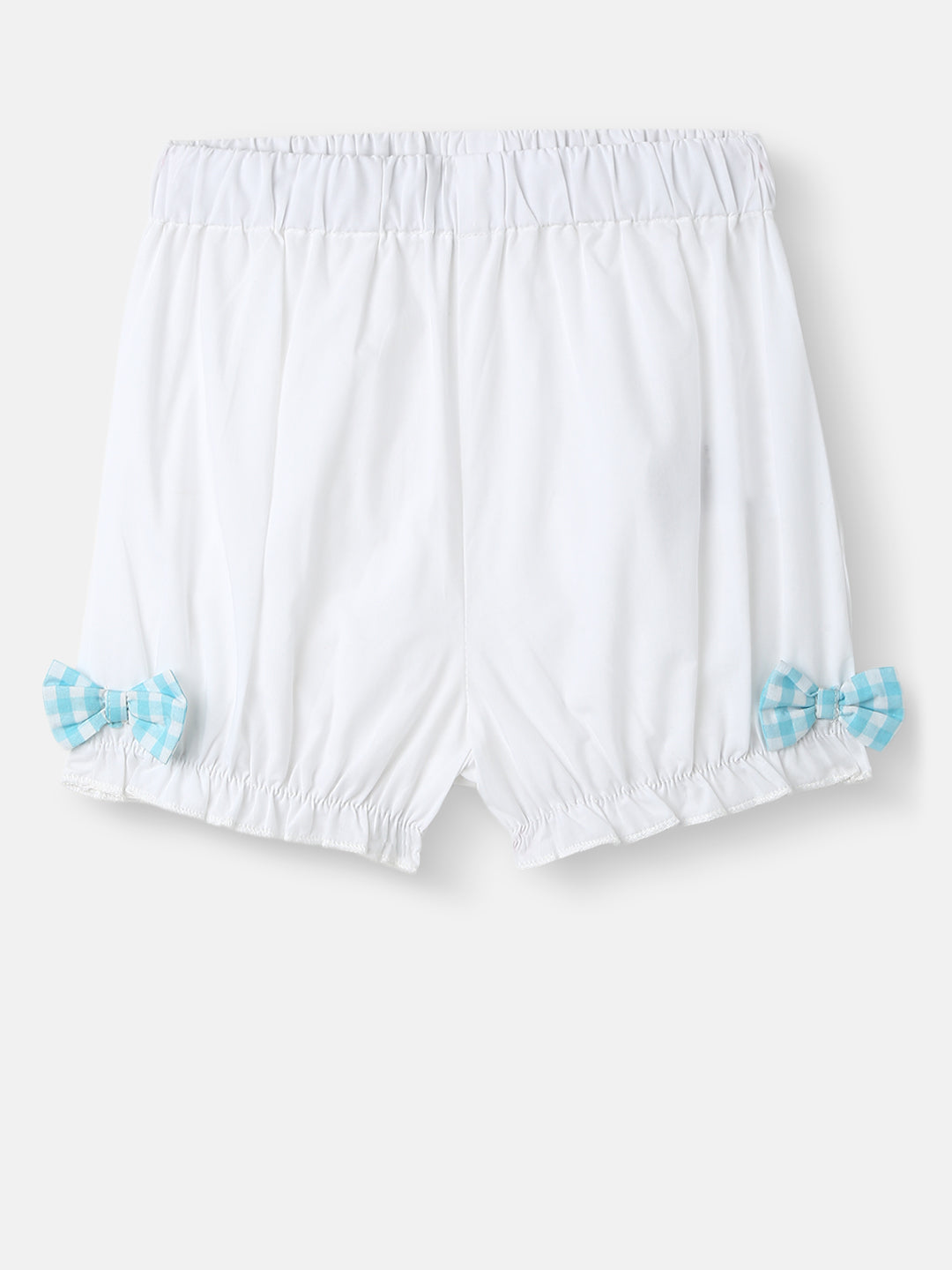 Nautinati Girls' Yarn Dyed Print Top and Pants Set with Lace Panel