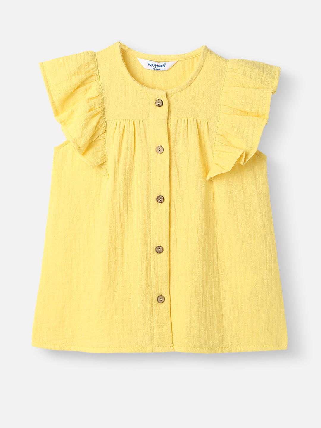 Nautinati Girls' Sleeveless Top and Printed Leggings with Hairband