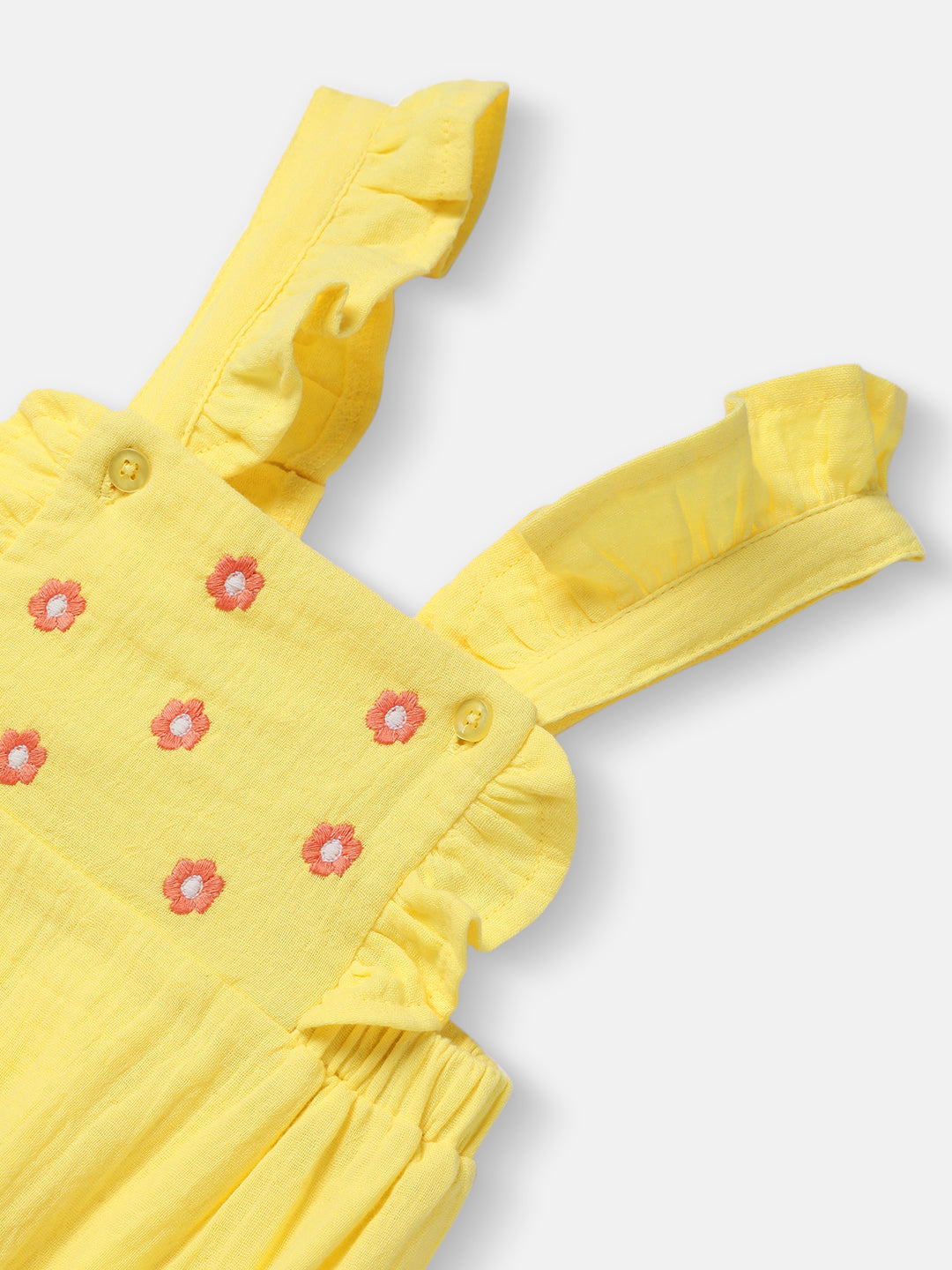 Nautinati Girls' Mesh Party Dress|Applique Design with Lace| Age 0 - 2 Years