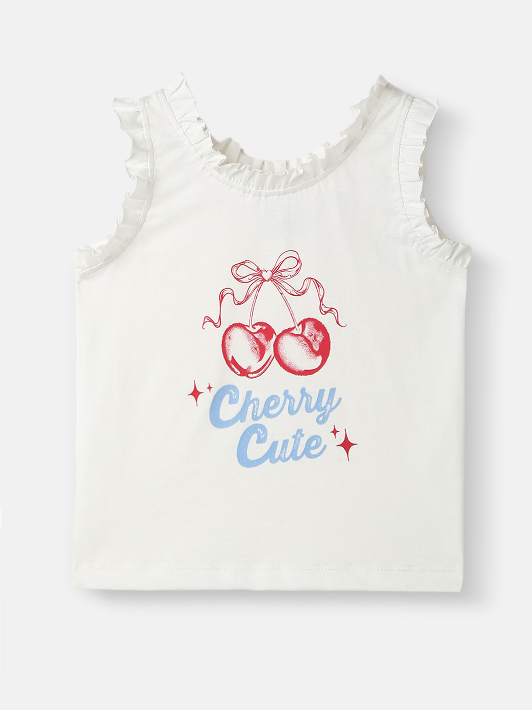 Girls Cotton Top and Shorts Set | Graphic Print Top | Yarn Dyed Shorts| 3- 24 Months