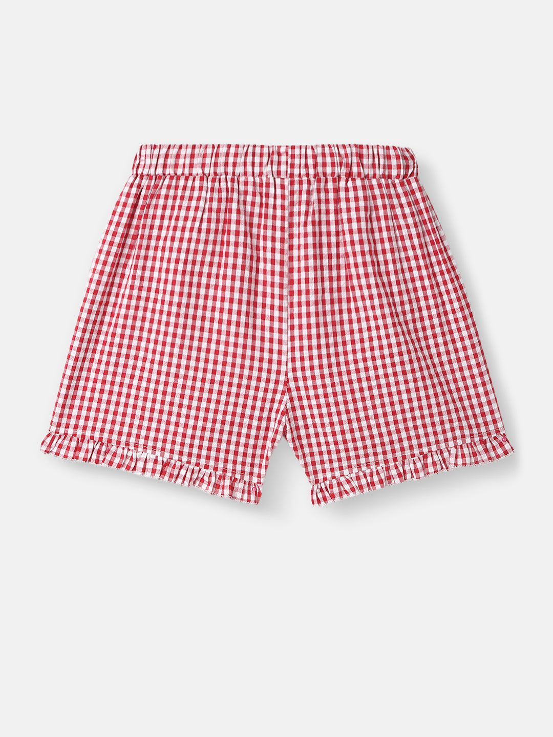 Girls Cotton Top and Shorts Set | Graphic Print Top | Yarn Dyed Shorts| 3- 24 Months