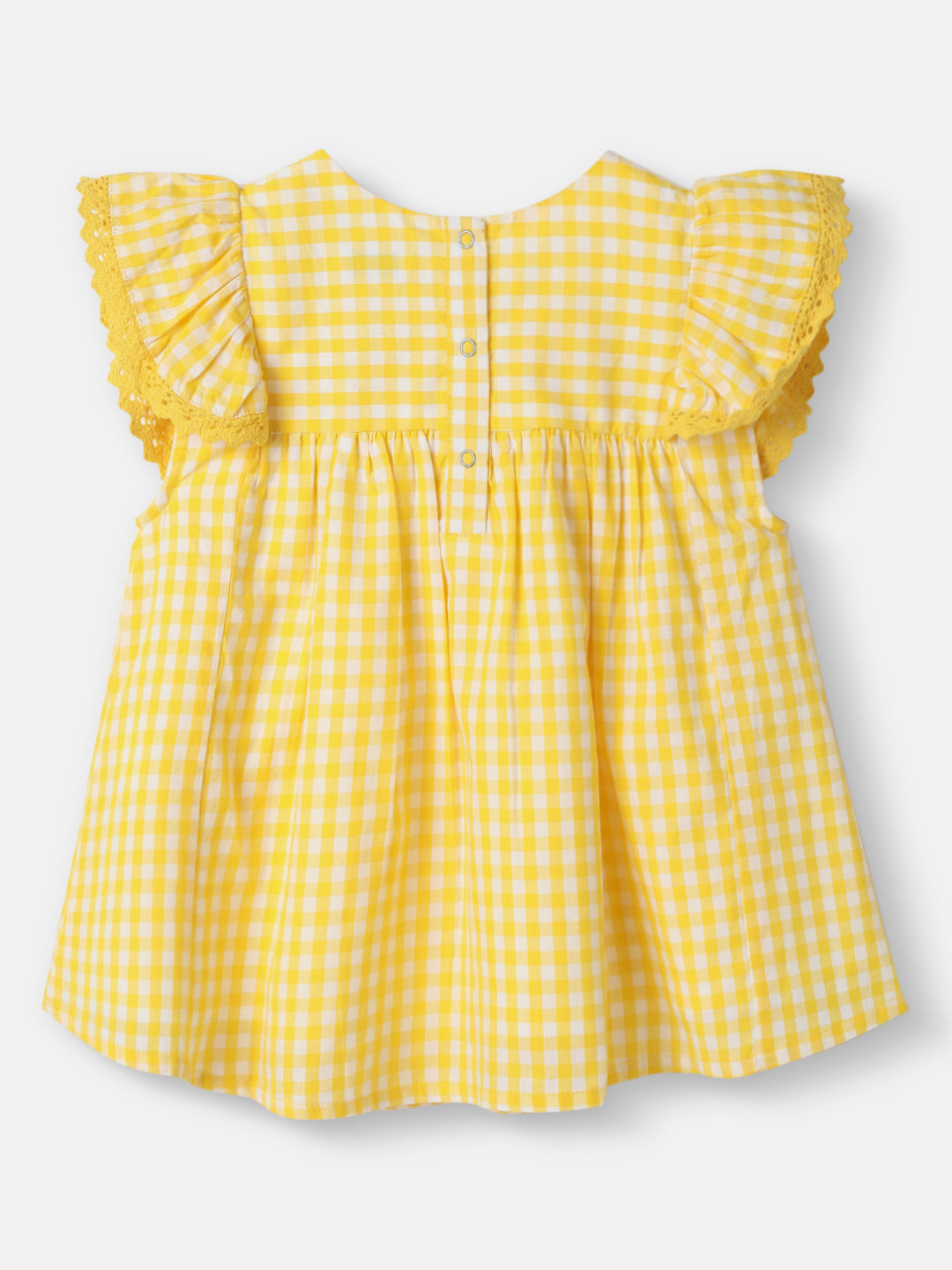Nautinati Girls Gingham Sleeveless Top|Cotton| Age 2 - 10 Years
