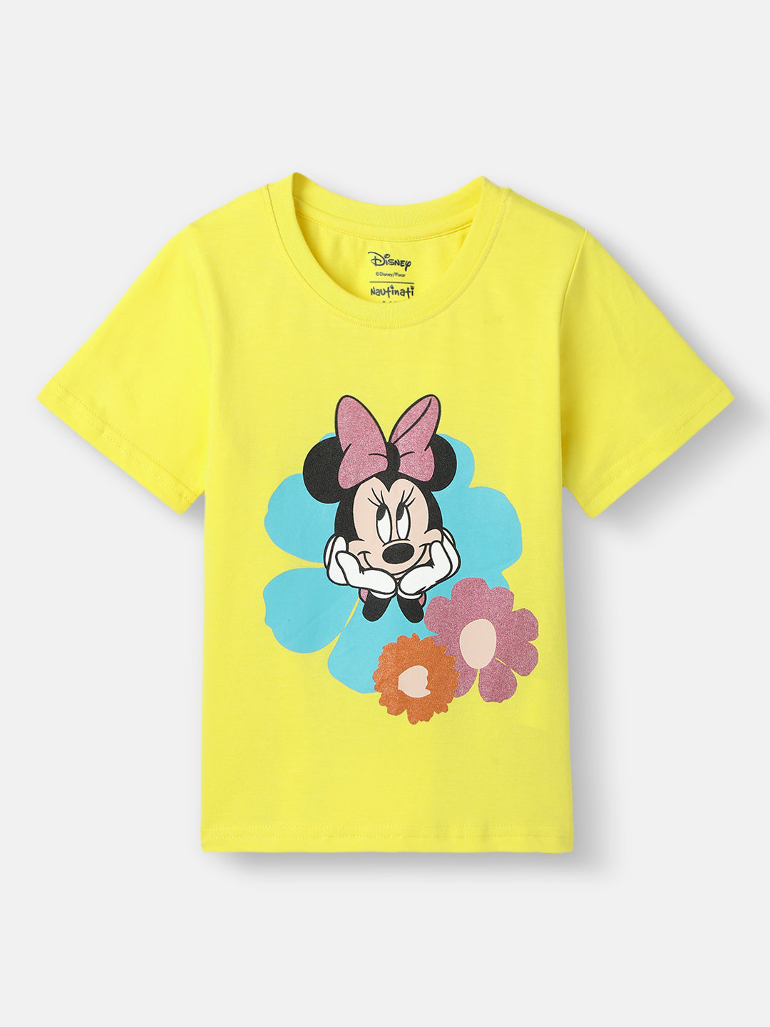 Mickey Mouse Girls Cotton Top | Half Sleeves | Ages 2 - 10 Years