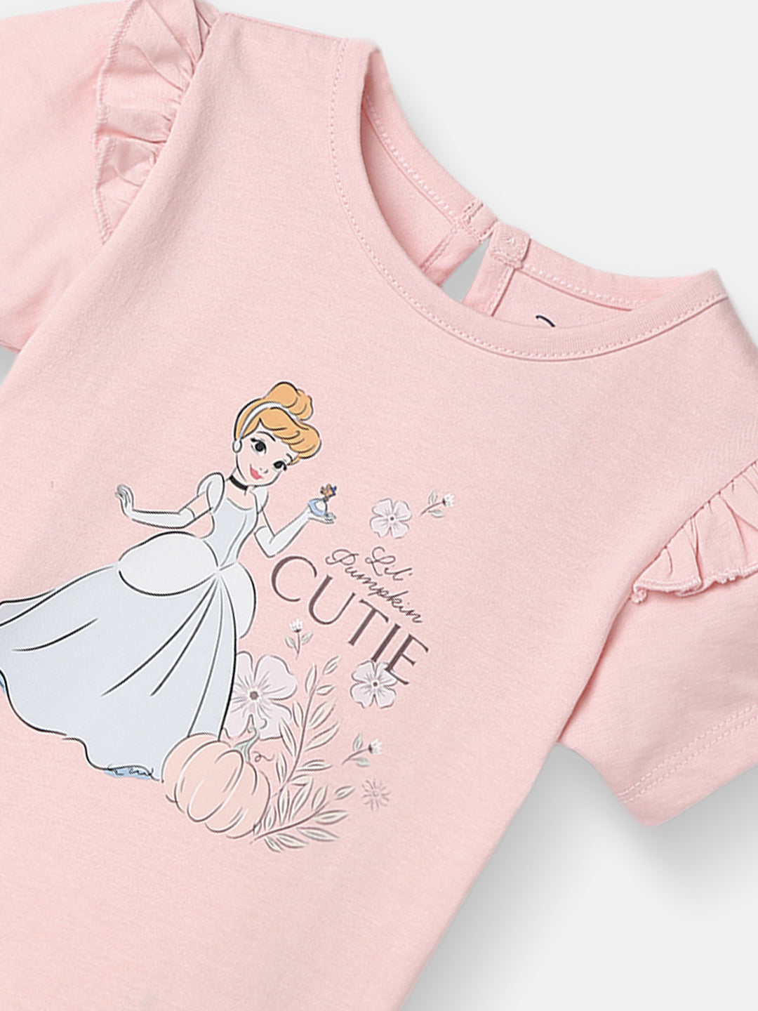 Nautinati Girls Disney Princess Cotton T-shirt | Regular T-shirt for 3 to 24 Months