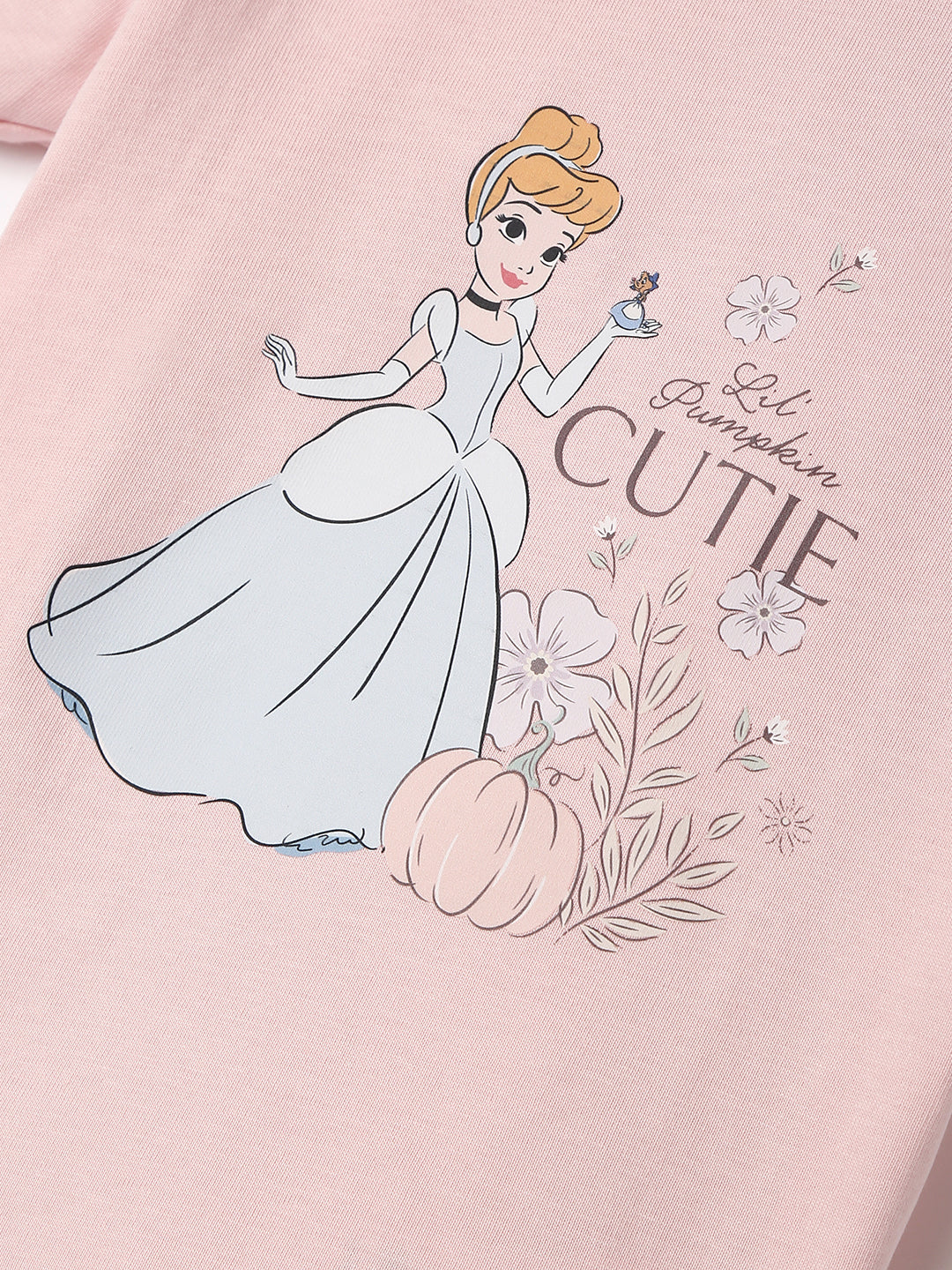Nautinati Girls Disney Princess Cotton T-shirt | Regular T-shirt for 3 to 24 Months