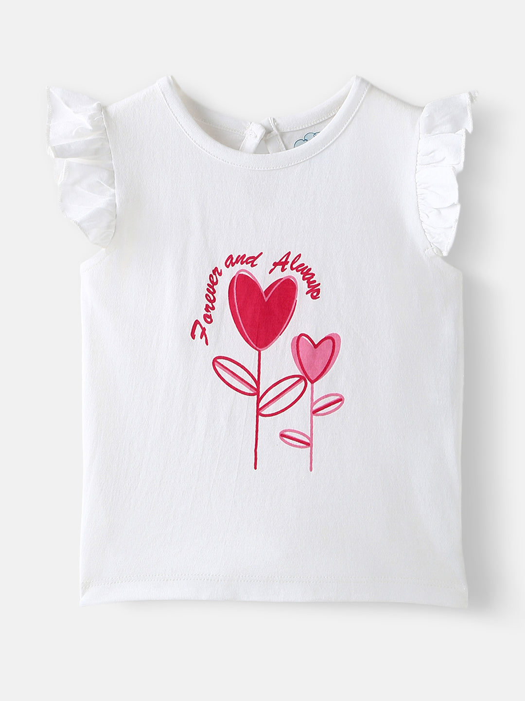 Nautinati Girls' Cotton Printed Top