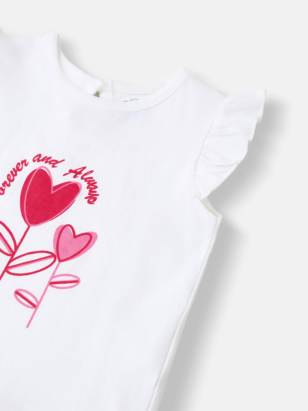 Nautinati Girls' Cotton Printed Top