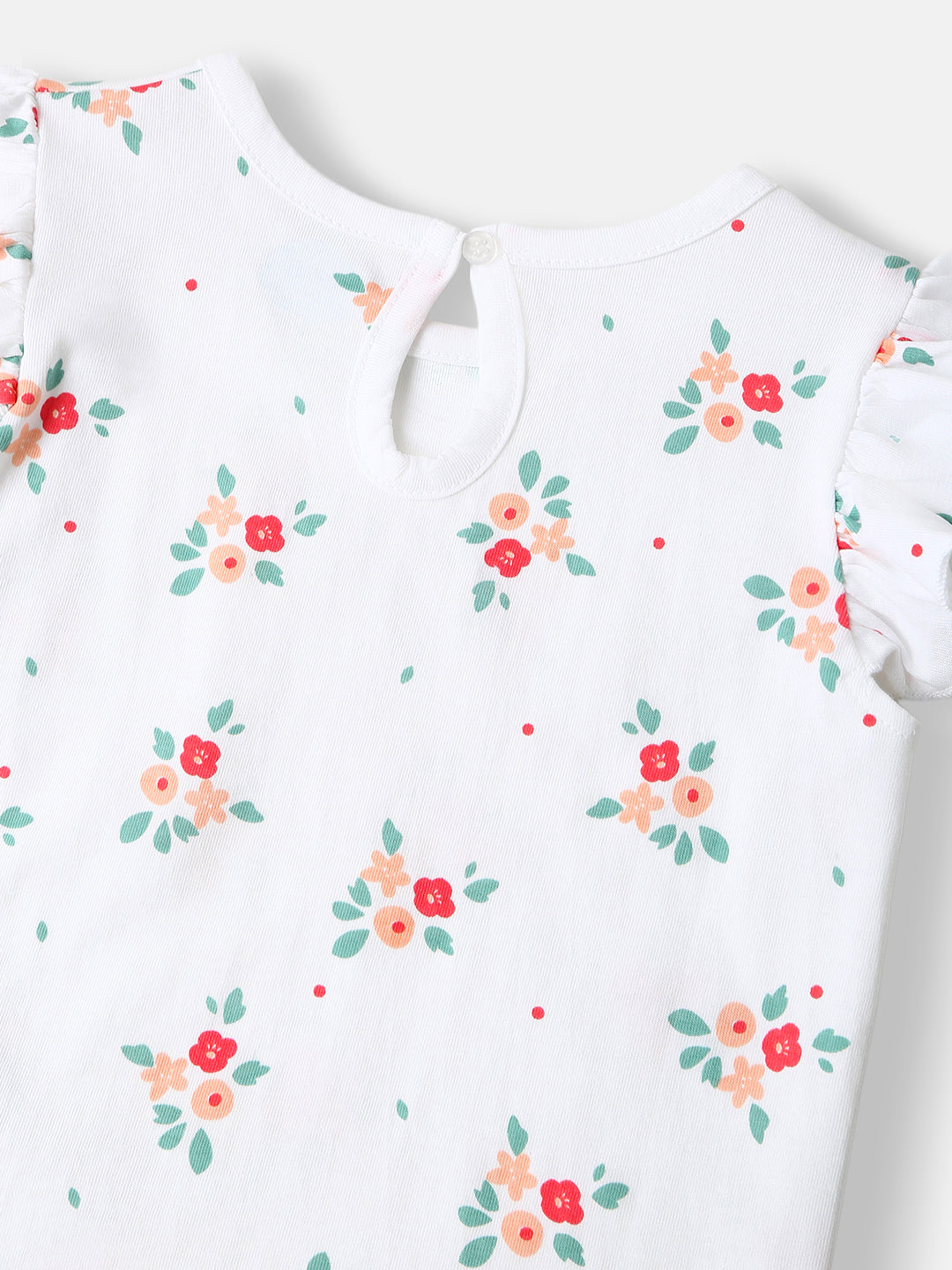 Nautinati Girls' Pack of 2 Single Jersey Cotton Printed Tops