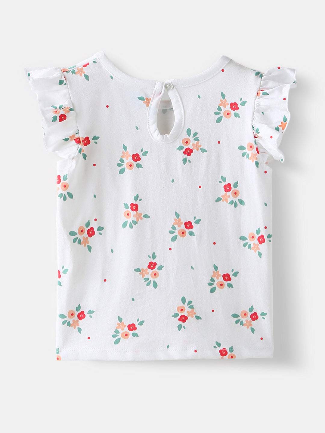 Nautinati Girls' Pack of 2 Single Jersey Cotton Printed Tops