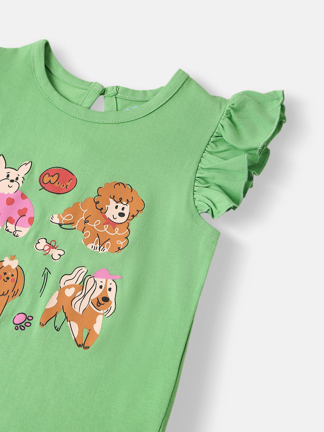 Nautinati Girls' Pack of 2 Single Jersey Cotton Printed Tops