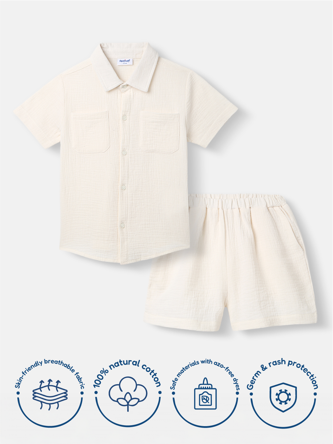 Boys Shirt and Shorts Set | Front Pocket Shirt | Clothing Set for 2-10 Years