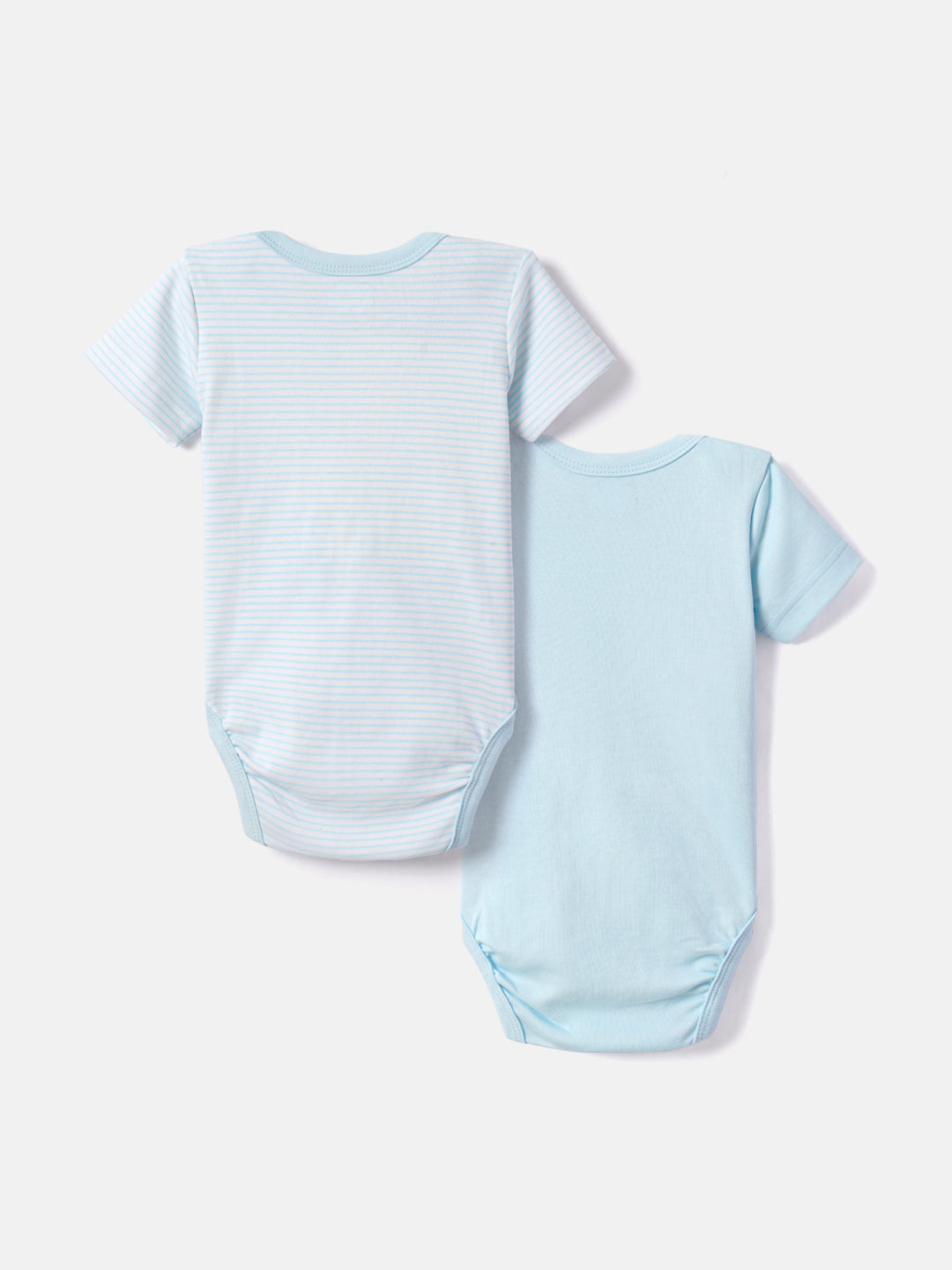 Nautinati Soft Cotton Bodysuits for Infants Newborn Baby Boys & Girls Pack of 2