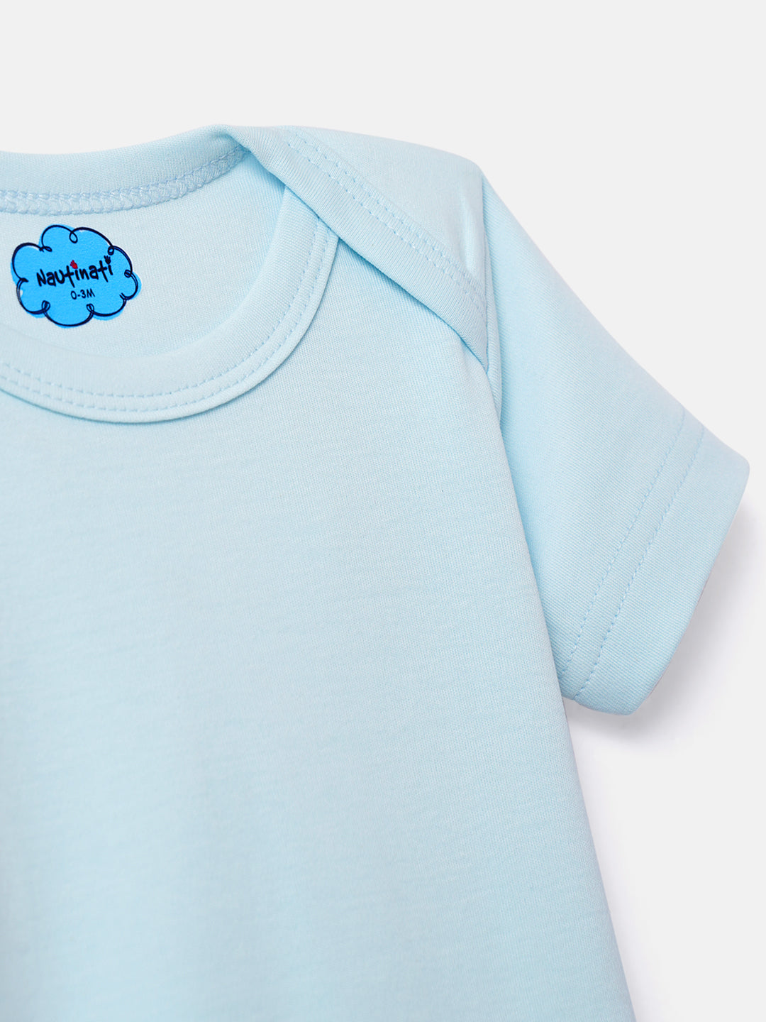 Nautinati Soft Cotton Bodysuits for Infants Newborn Baby Boys & Girls Pack of 2