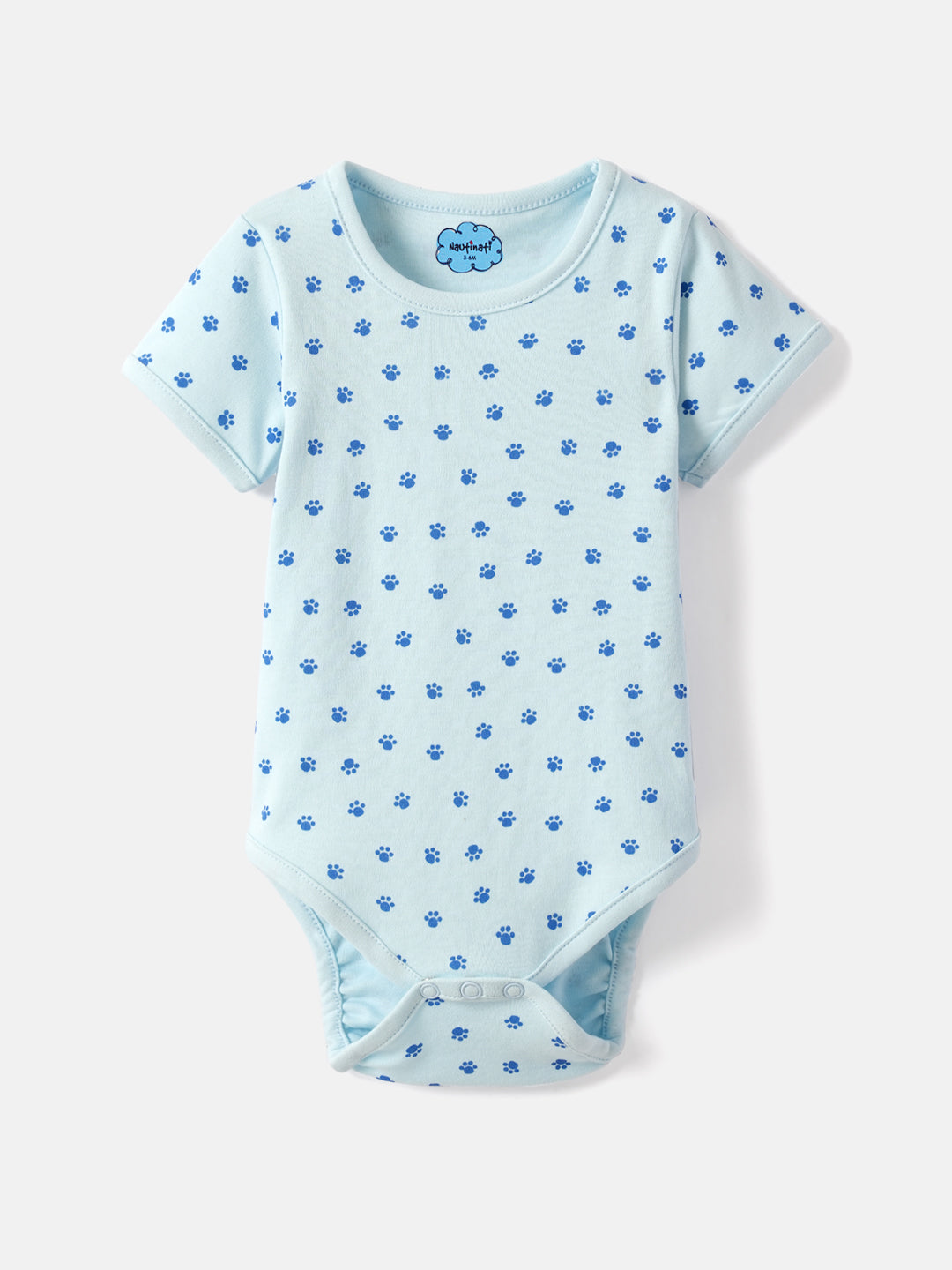 Nautinati Soft Cotton Bodysuits for Infants Newborn Baby Boys & Girls Pack of 2
