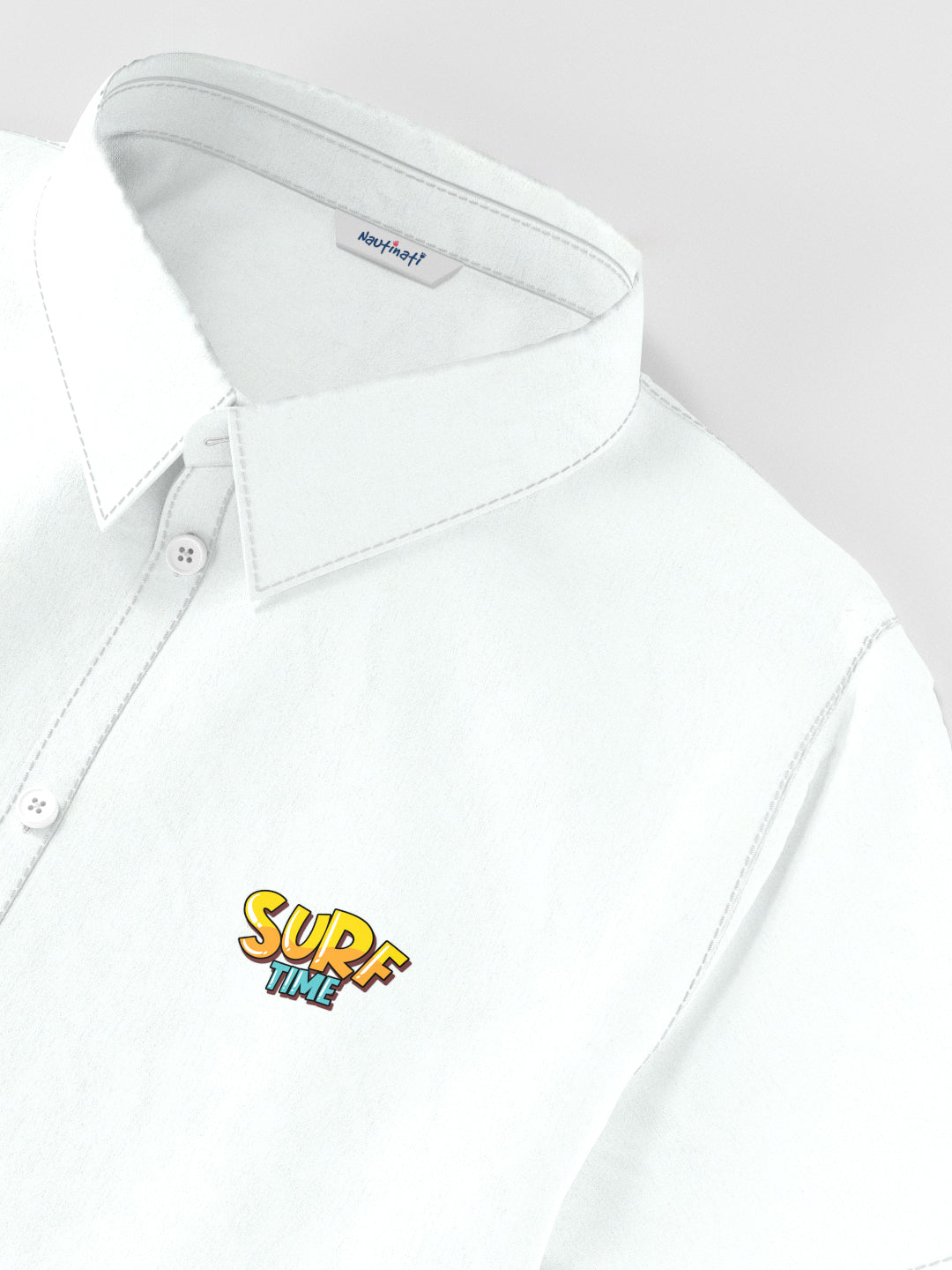 Nautinati Boys' Cotton Graphic Printed Shirt and Cargo Shorts with Patch Pockets