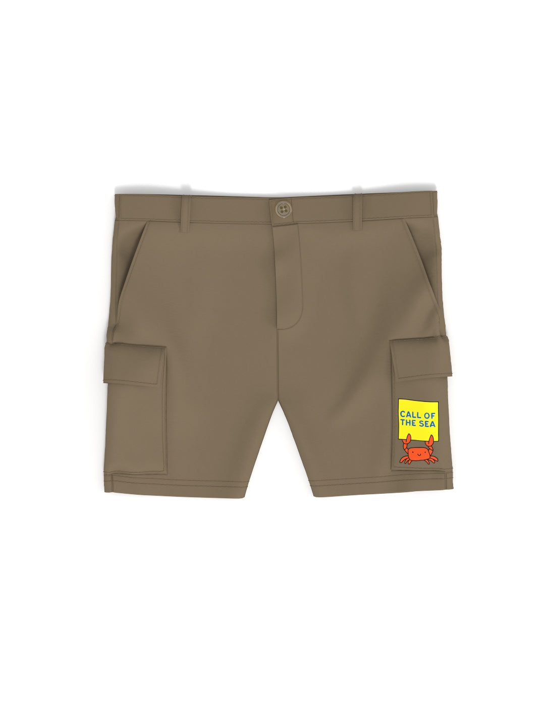Nautinati Boys' Cotton Graphic Printed Shirt and Cargo Shorts with Patch Pockets