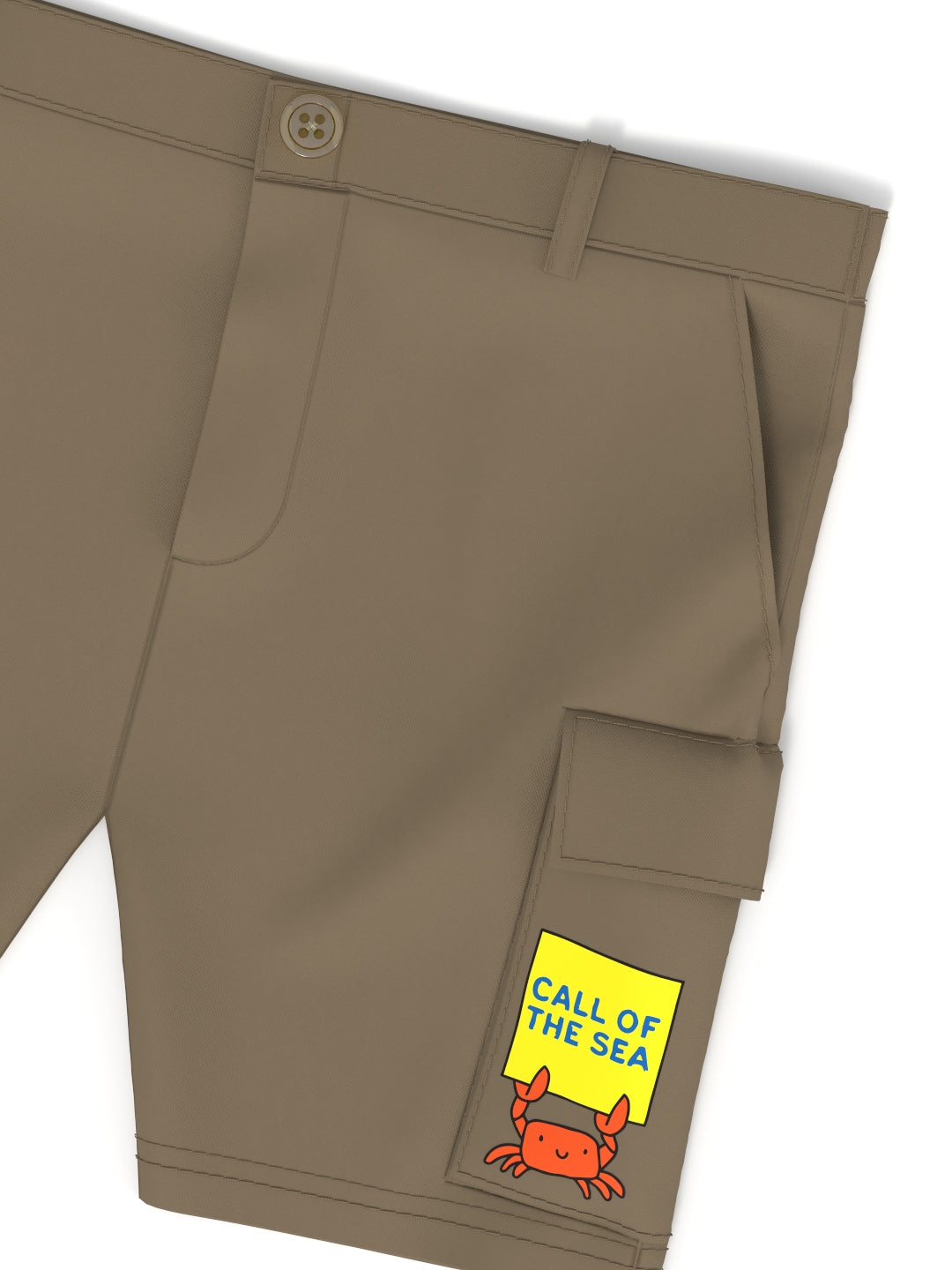 Nautinati Boys' Cotton Graphic Printed Shirt and Cargo Shorts with Patch Pockets