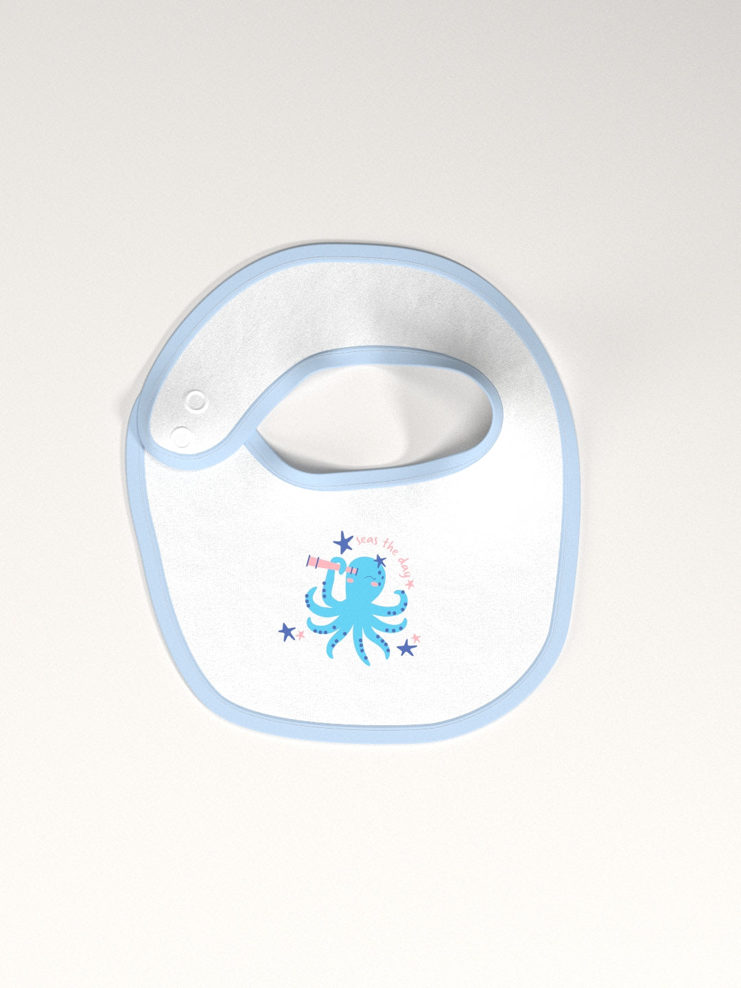 Nautinati Infants' Cotton Pack of 3 Ocean Print Bib