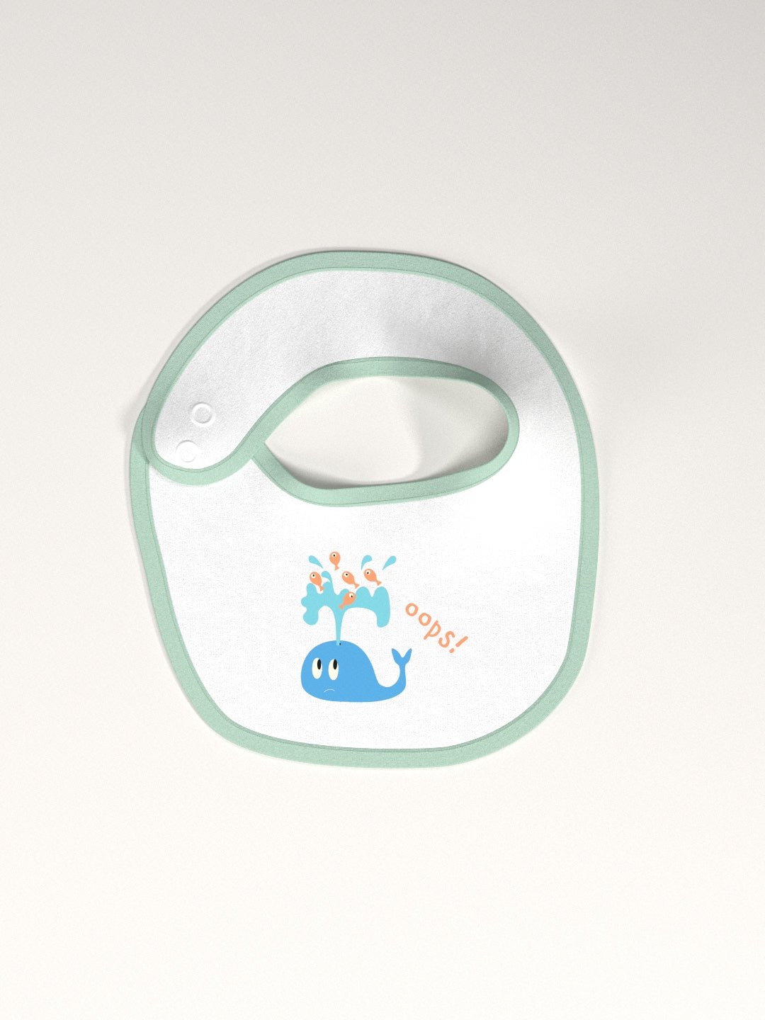 Nautinati Infants' Cotton Pack of 3 Ocean Print Bib