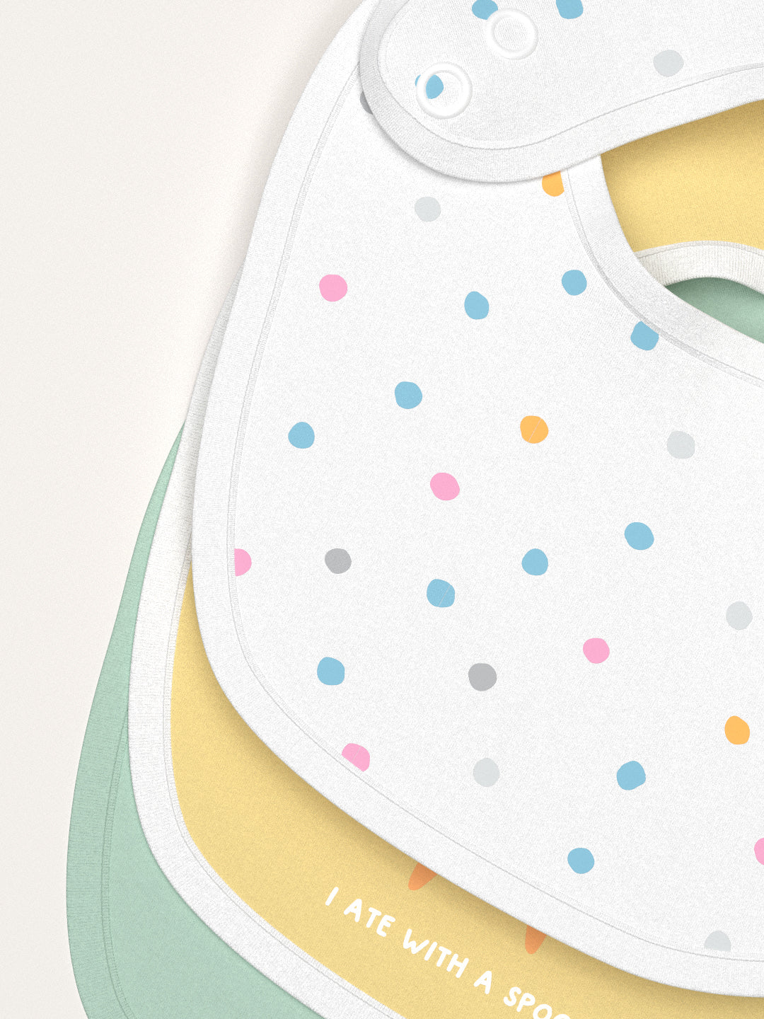 Nautinati Infants' Cotton Pack of 3 Ocean Print Bib