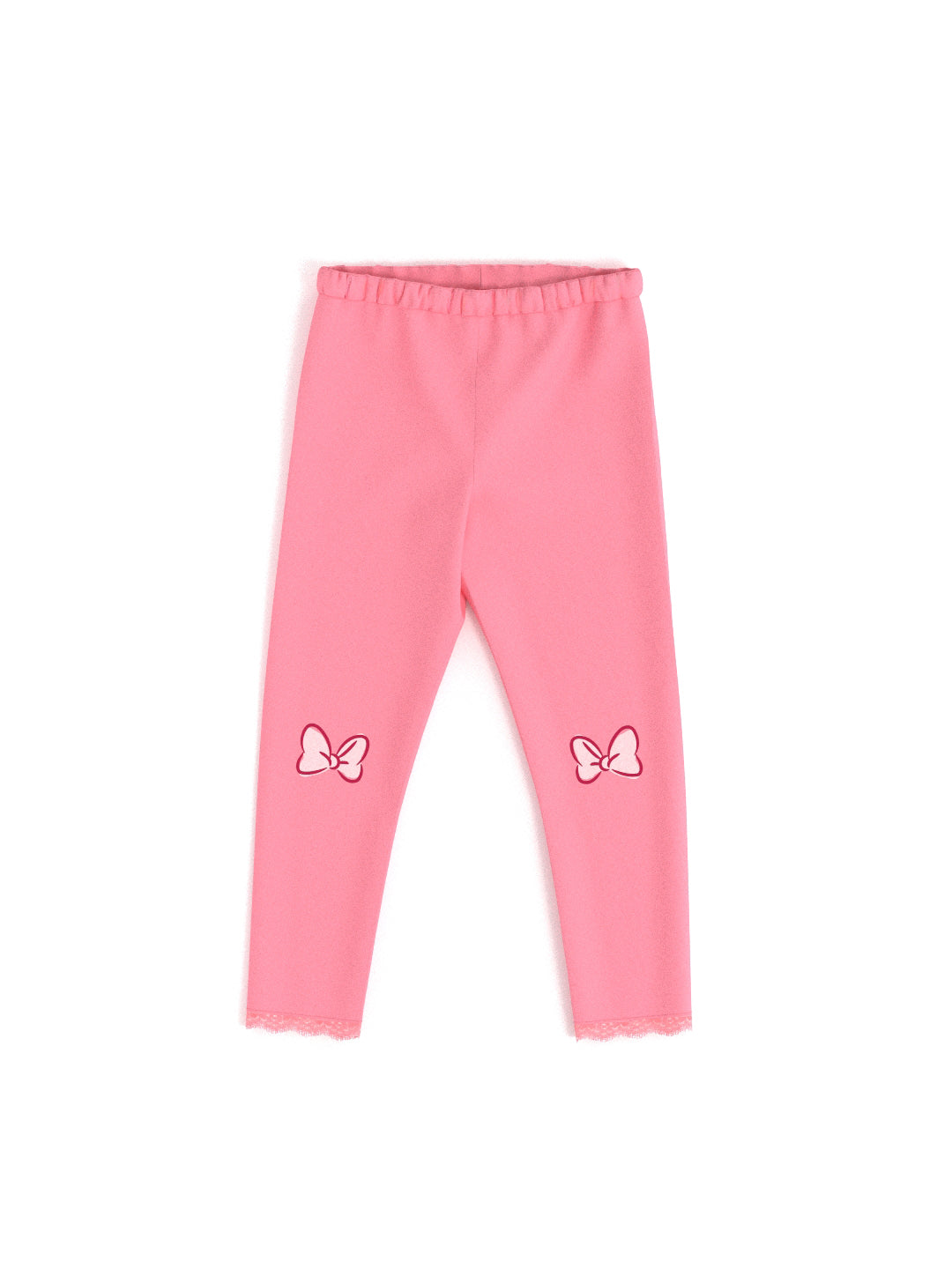Girls Graphic Print Leggings | Lace at Bottom Hem | Disney Print | 3-24 Months