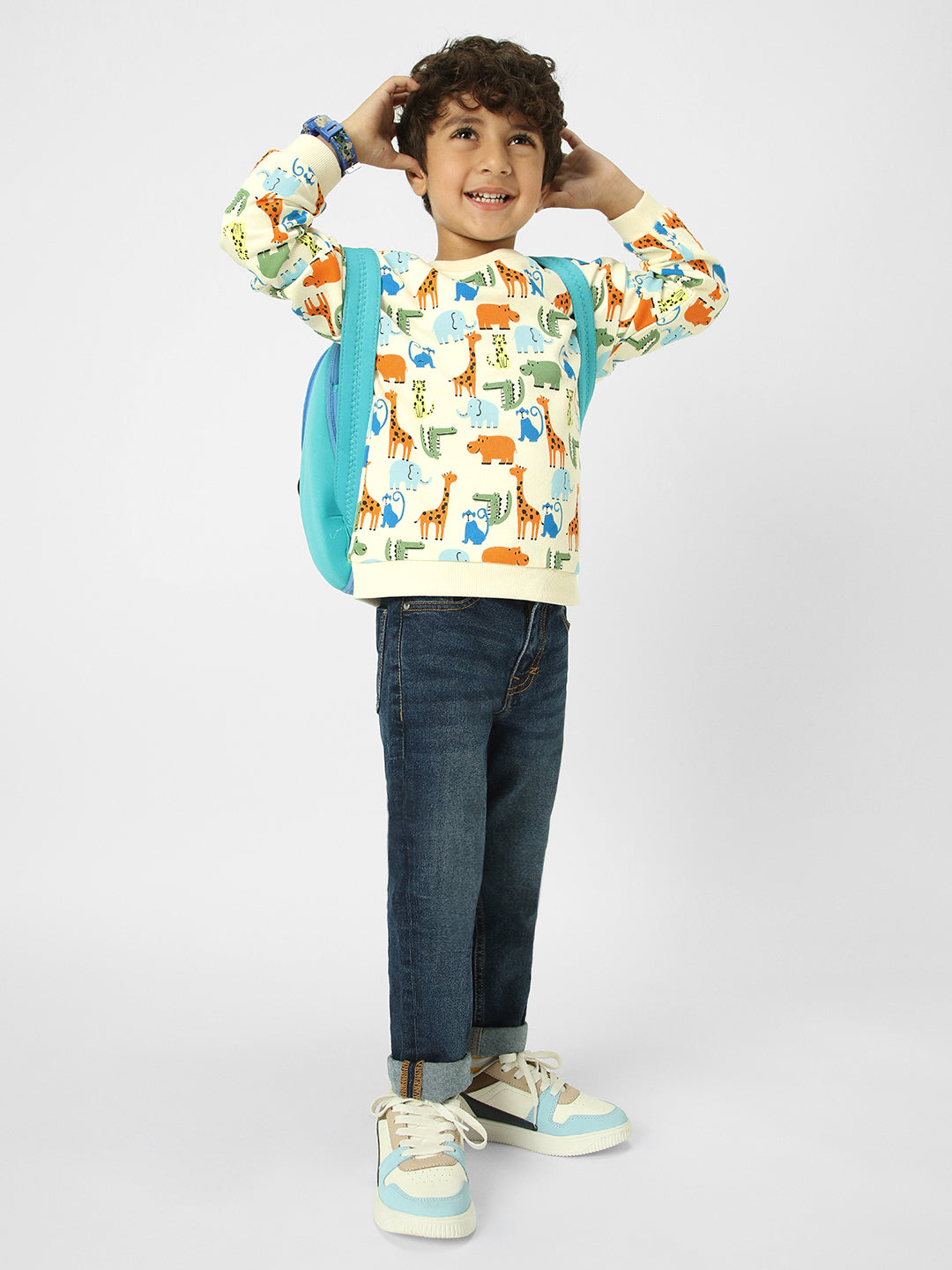 Boys Conversational Printed Sweatshirt