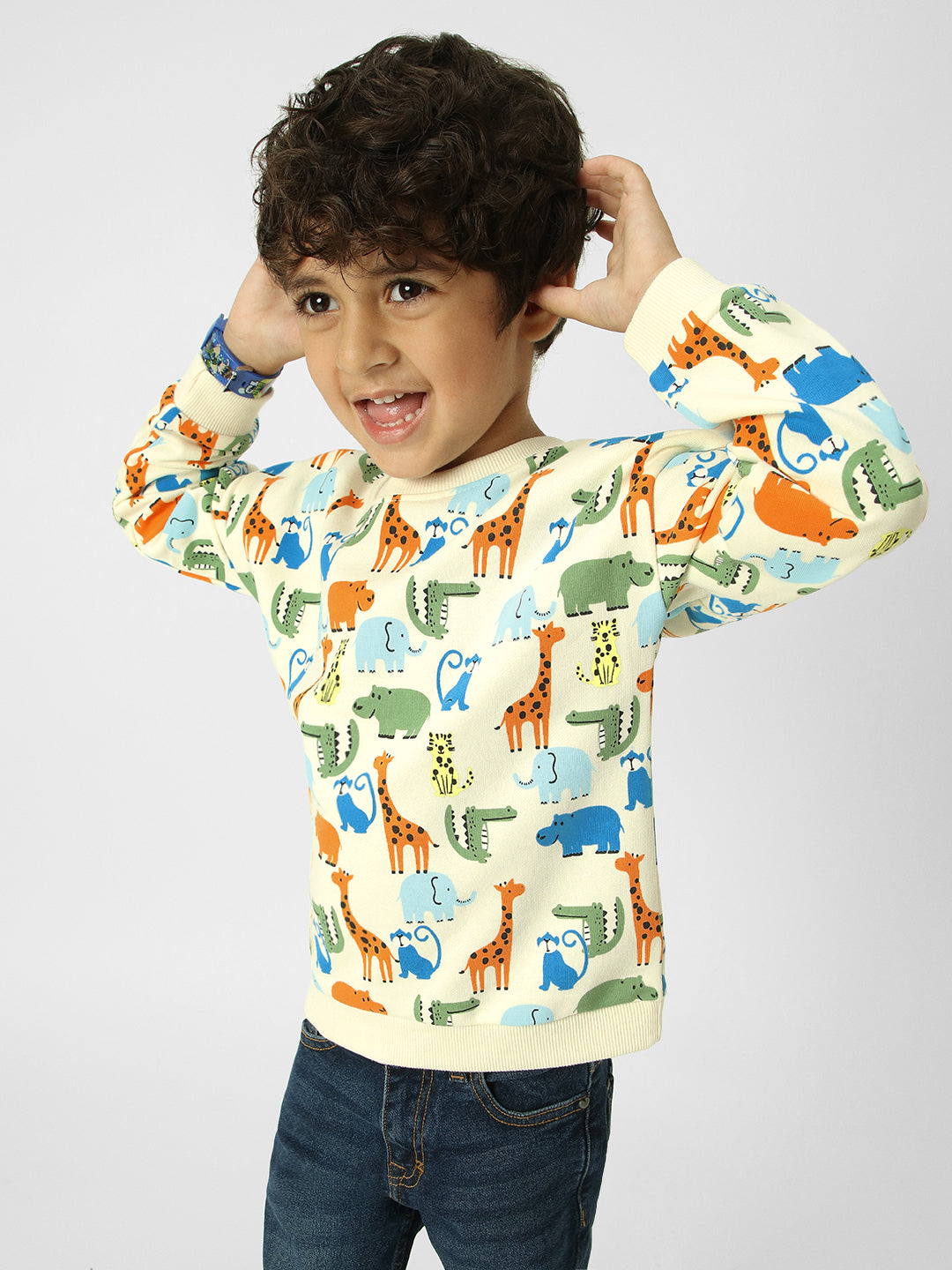 Boys Conversational Printed Sweatshirt
